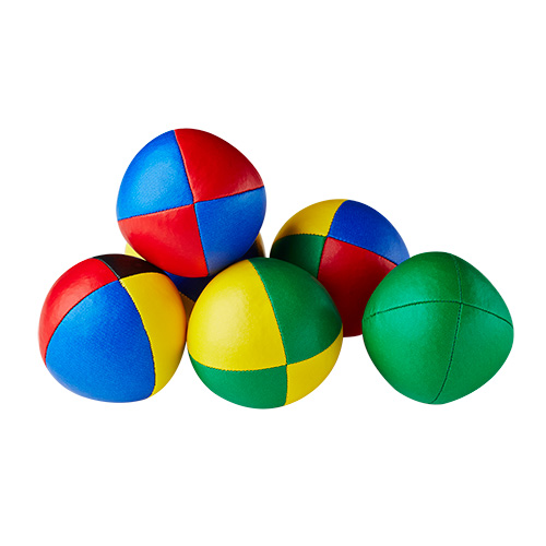 Diabolo Freizeitsport - Beanbag Glattleder Jonglierball 67mm Gruppenbild 001
