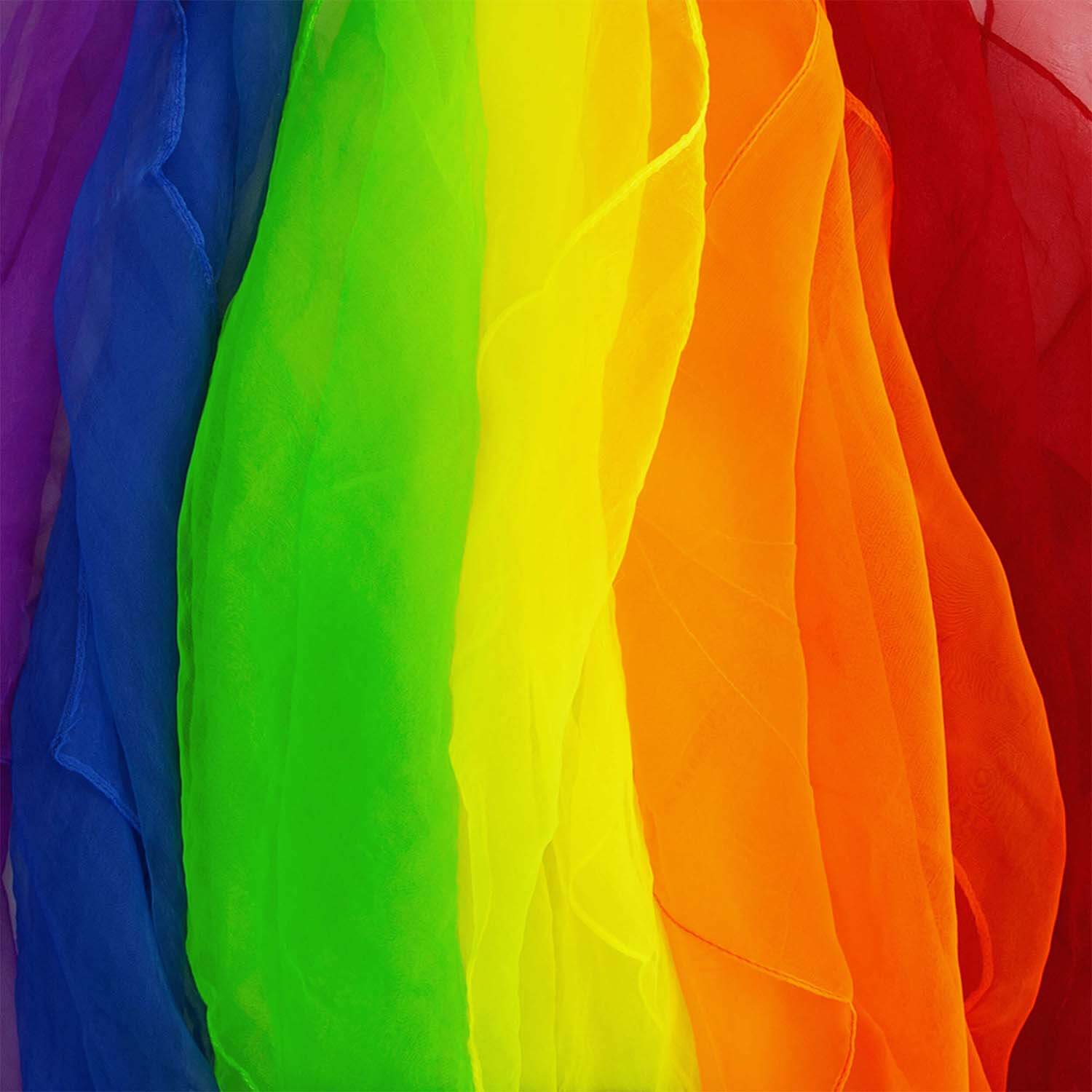 6 bunte Diabolo Freizeitsport Jongliertüche kaufen!