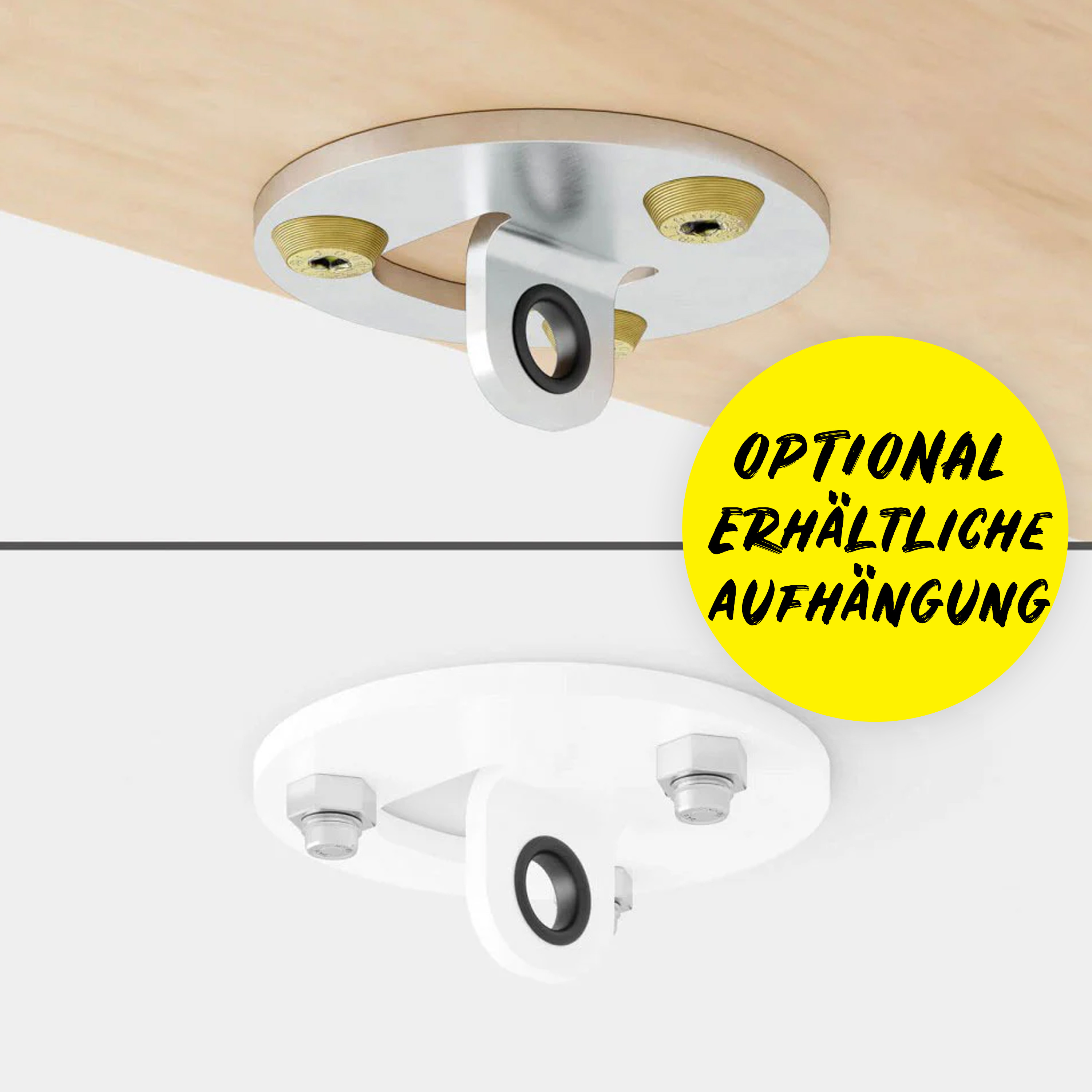 Deckenbefestigung für Luftakrobatik Holzdecke und Stahlbetondecke Onlineshop für Deckenverankerung Platten für Holz- oder Stahldecken!