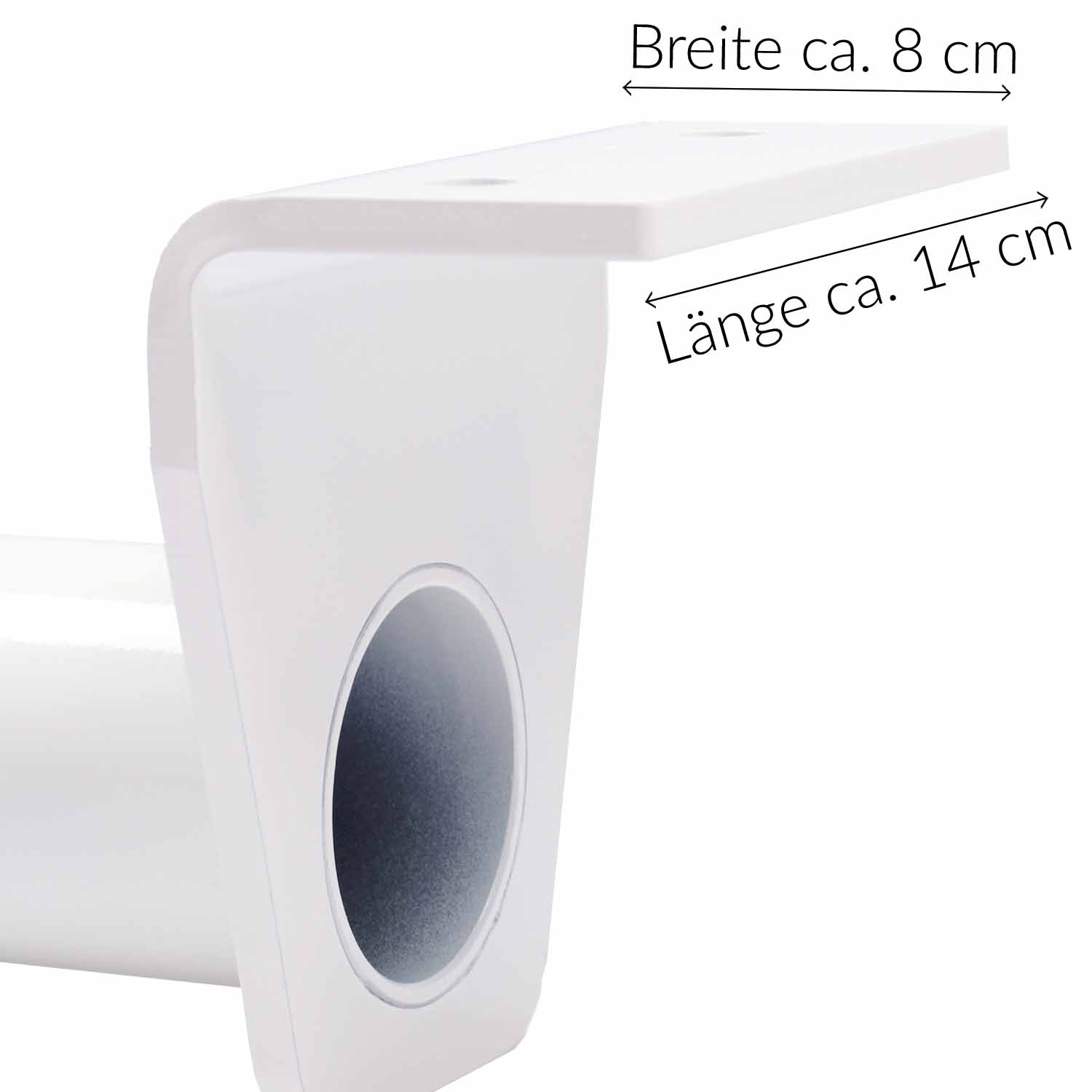 Diabolo Freizeitsport - Vertikaltuch Deckenaufhängung Weiß mit Breitenangaben