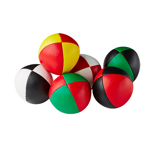 Diabolo Freizeitsport - Beanbag Glattleder Jonglierball 67mm Gruppenbild 002