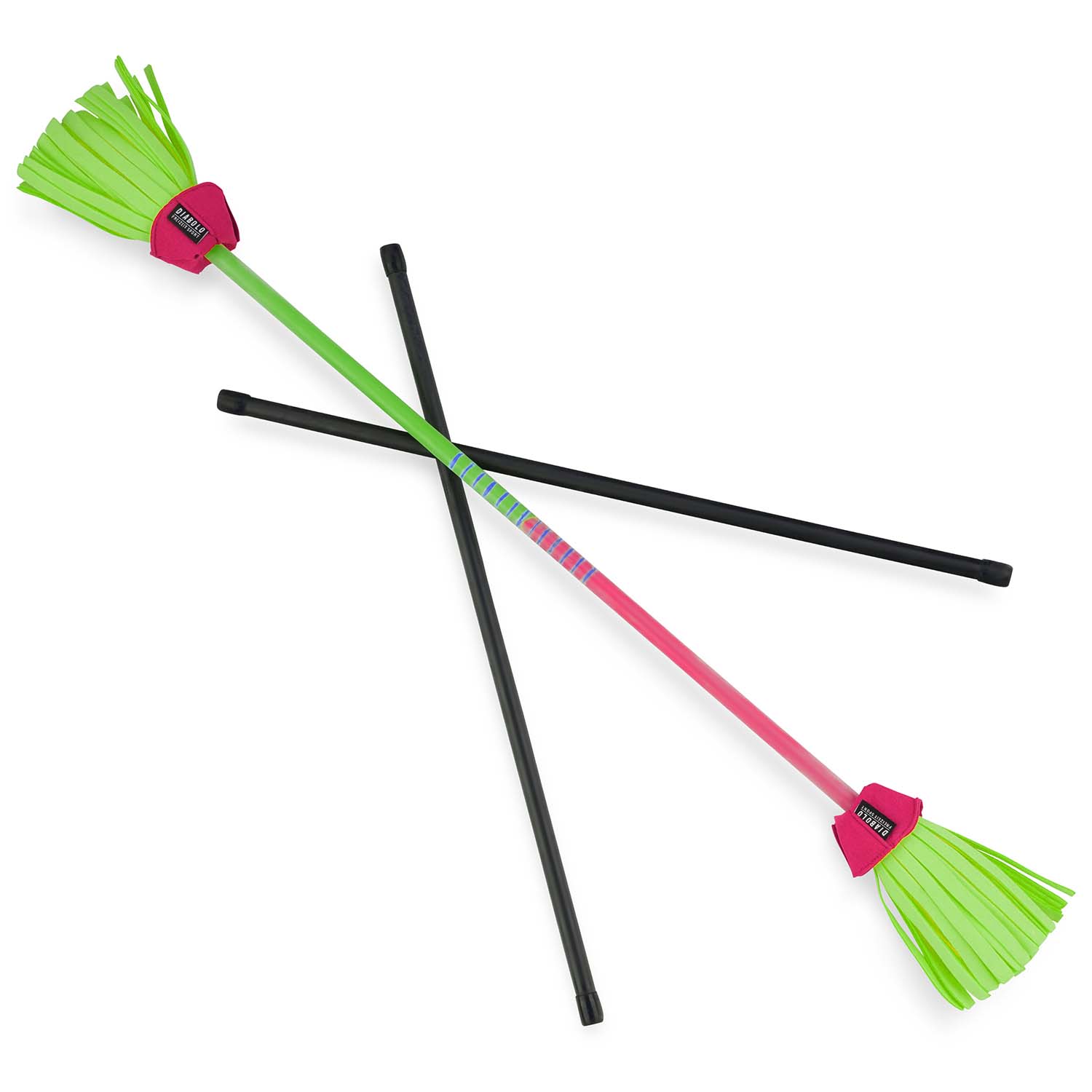 Diabolo Freizeitsport - Flowerstick Pro Grün Pink Übersichtsbild 002