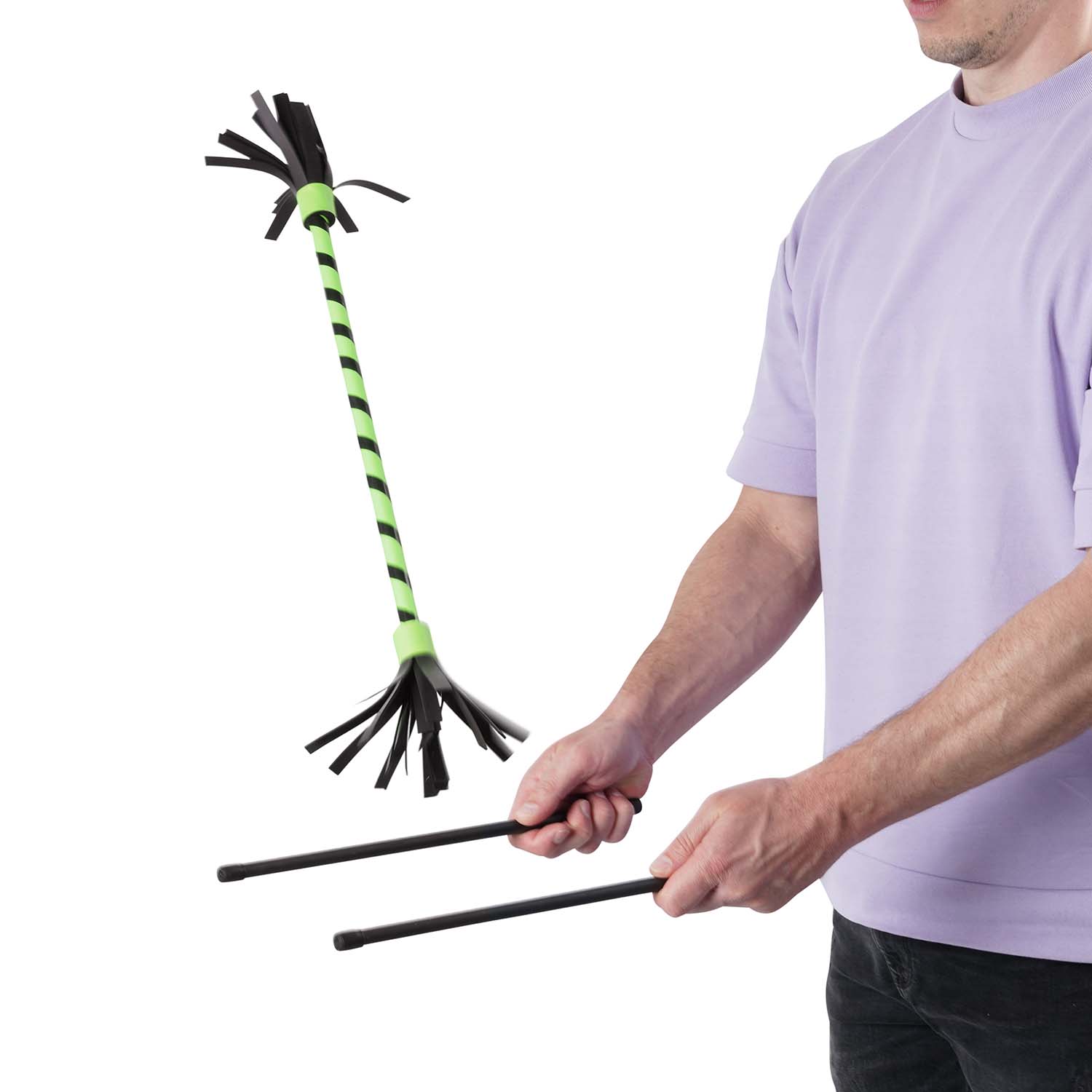 Diabolo Freizeitsport - Flowerstick Basic Grün Spielbild 001