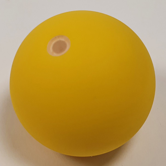 Diabolo Freizeitsport - Bubble Ball Peach Jonglierball 63mm Gelb 001