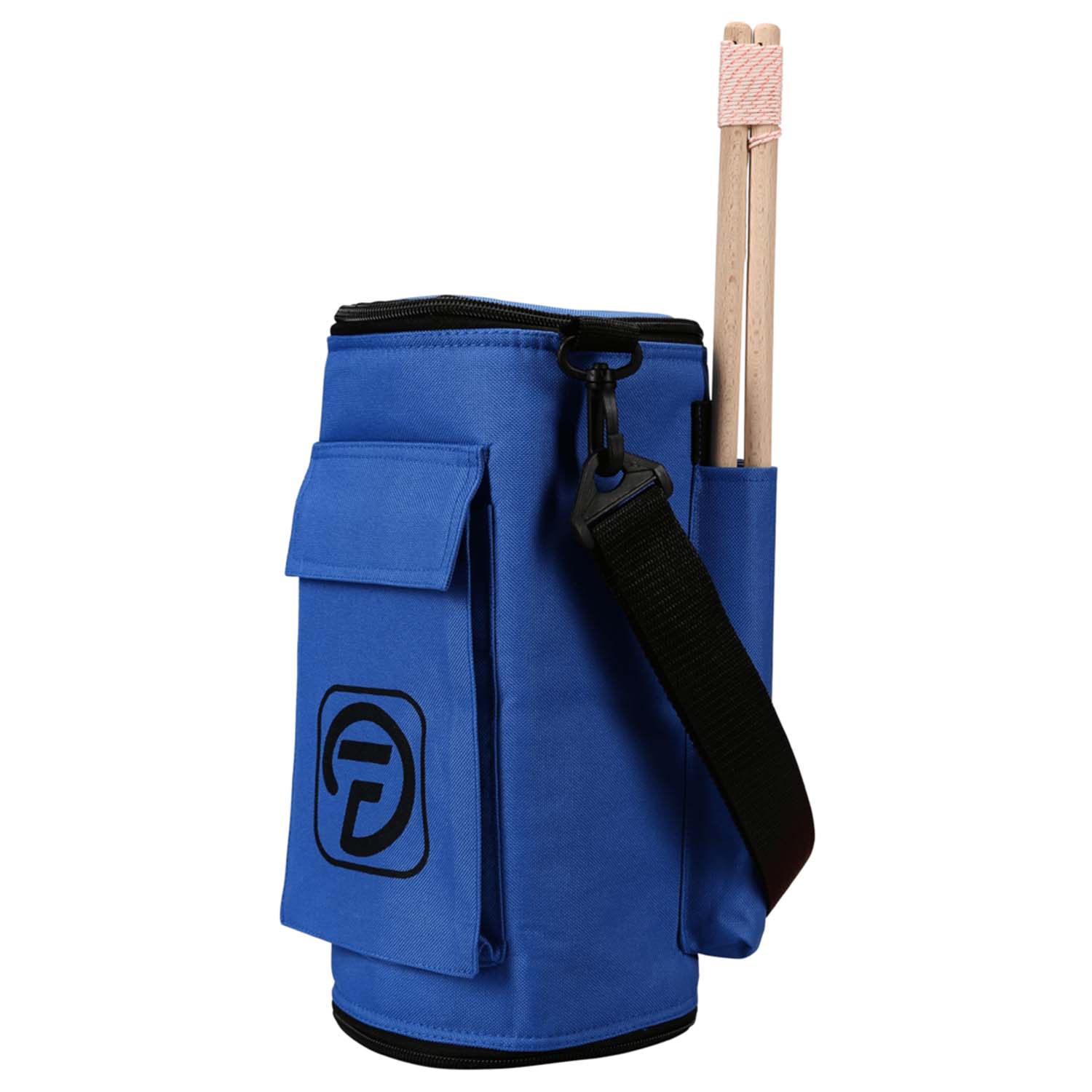 Diabolo Freizeitsport Rucksack seitliche Ansicht mit vielen Taschen Stabile Diabolo Freizeitsport Tasche in blau für Jonglageequipment kaufen!