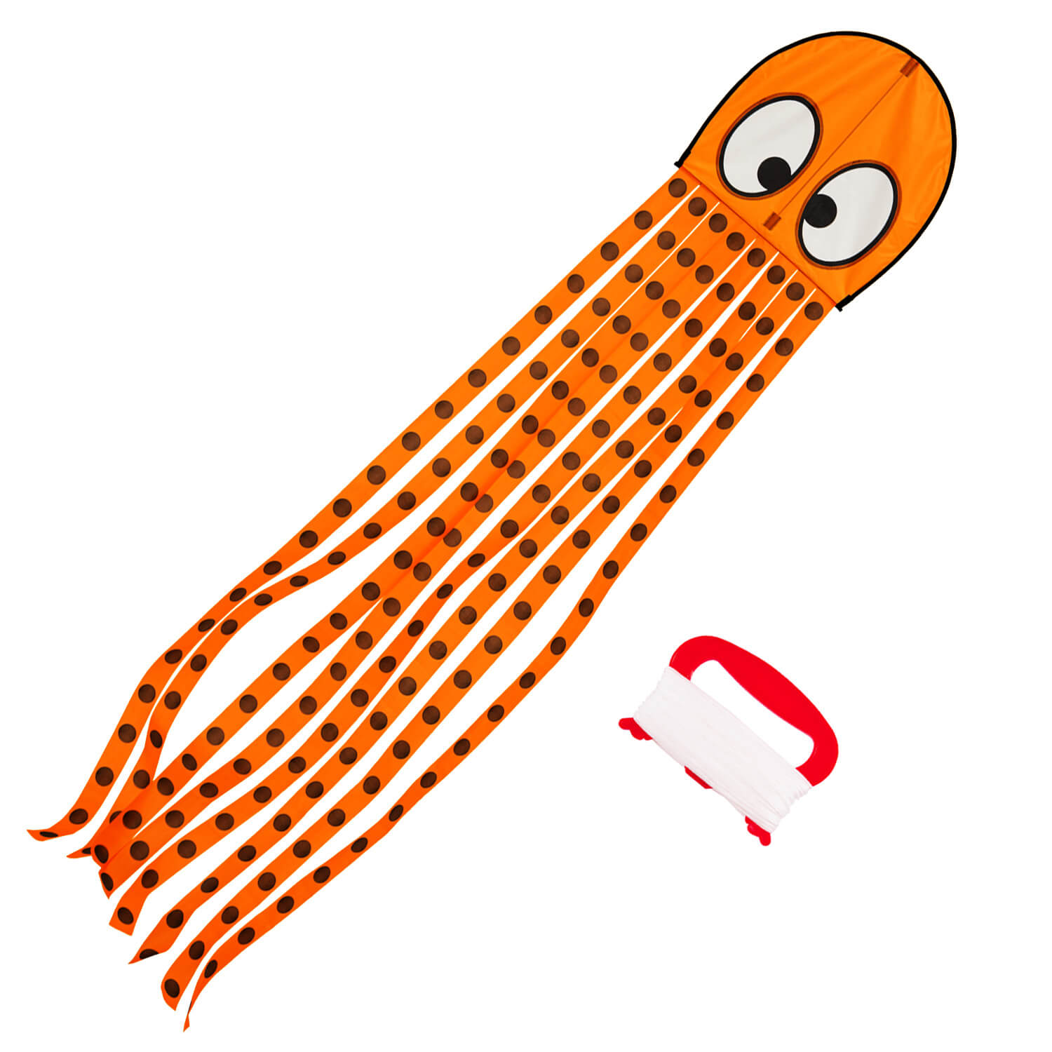 Wolkenstürmer - Kinderdrachen Olli Octopus Krake in Orange mit Zubehör