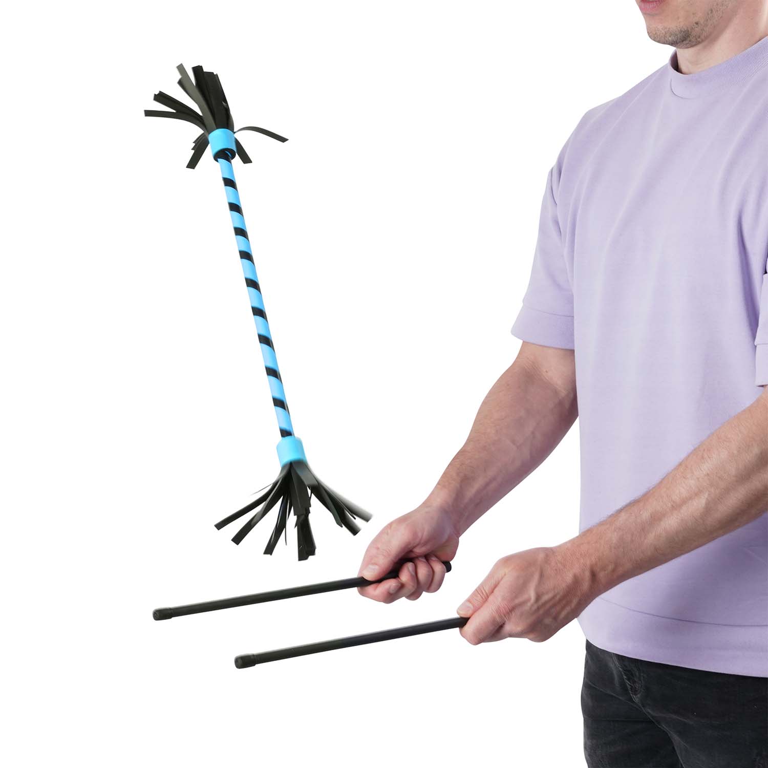 Diabolo Freizeitsport - Flowerstick Basic Blau Spielbild 001