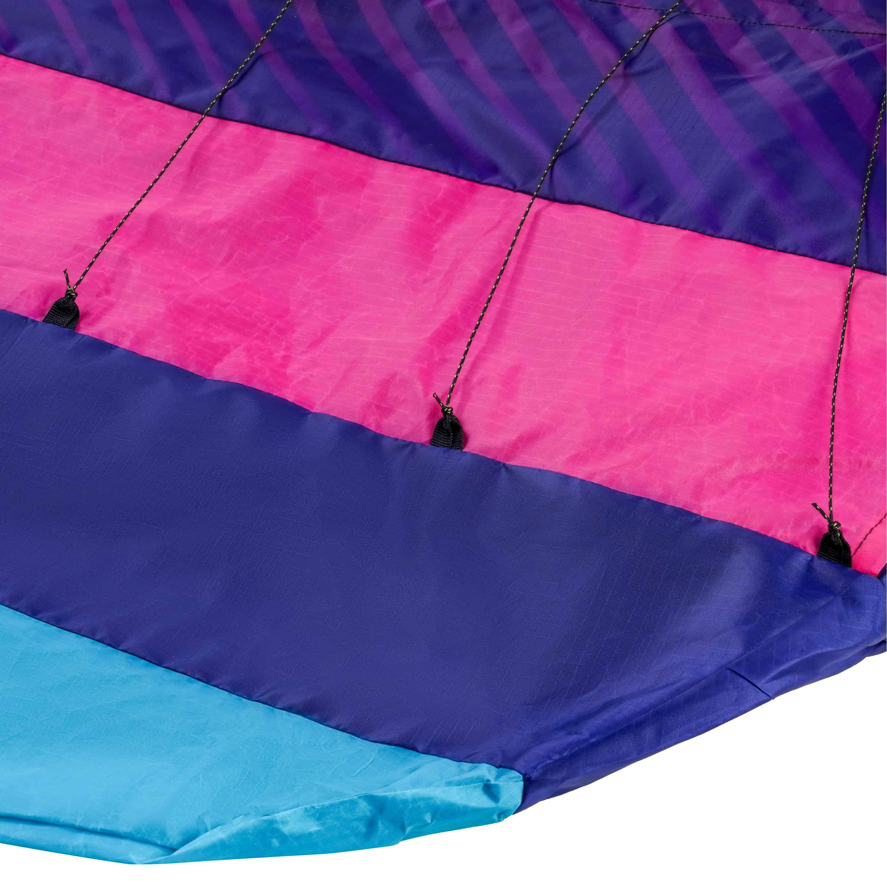 Stabiler Drachenstoff bei Lenkmatte Paraflex Sport 2.3 blau-pink im Detail