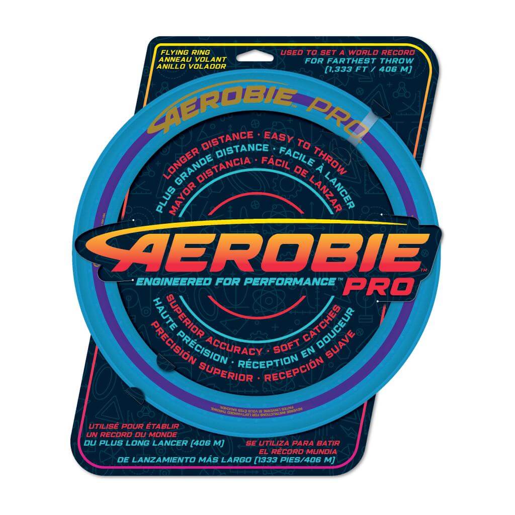 Aerobie - Blauer Pro Ring in Verpackung