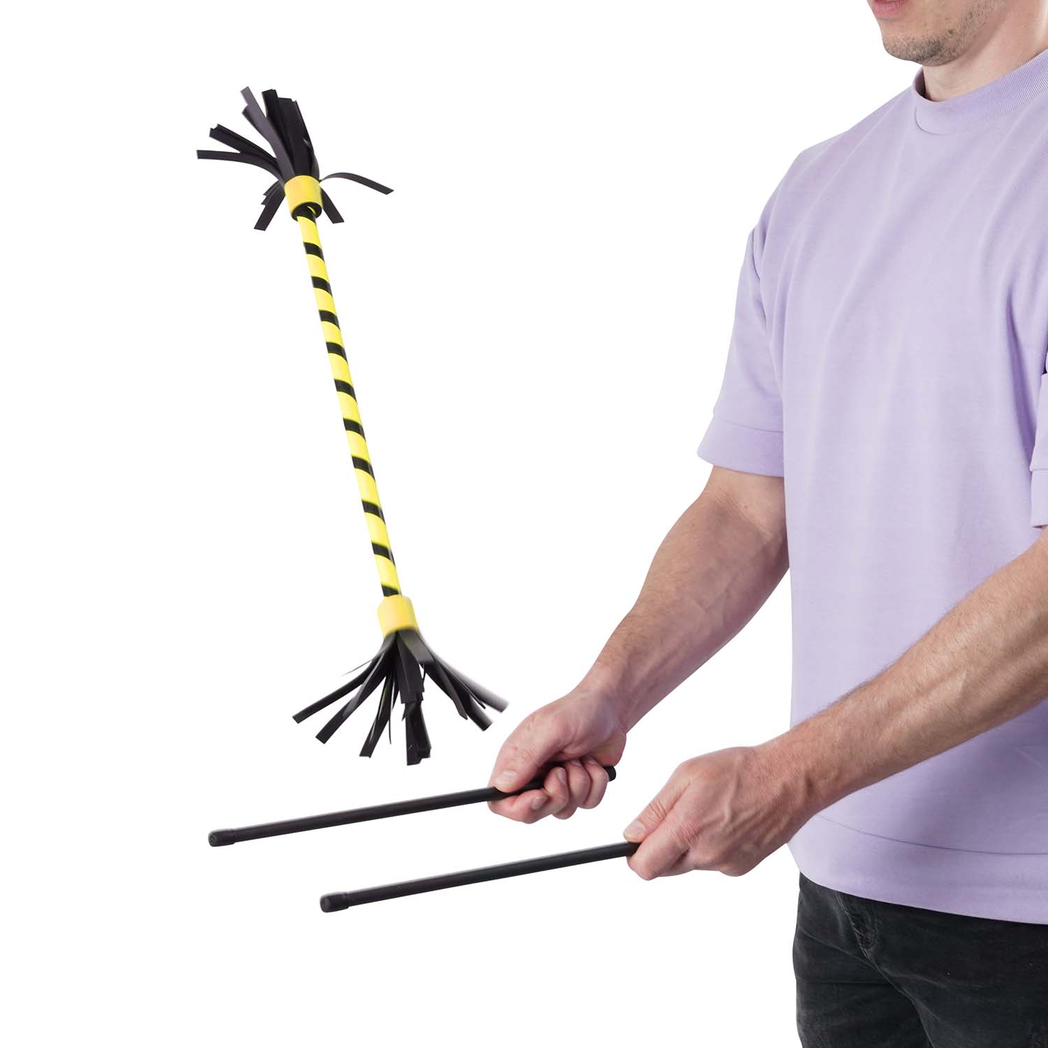 Diabolo Freizeitsport - Flowerstick Basic Gelb Spielbild 001
