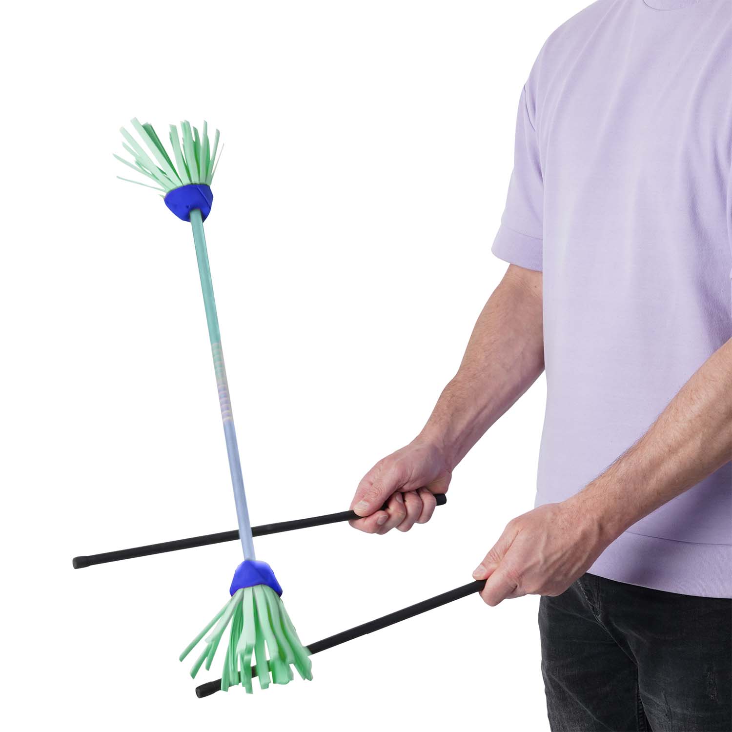 Diabolo Freizeitsport - Flowerstick Pro Blau Türkis Spielbild 001