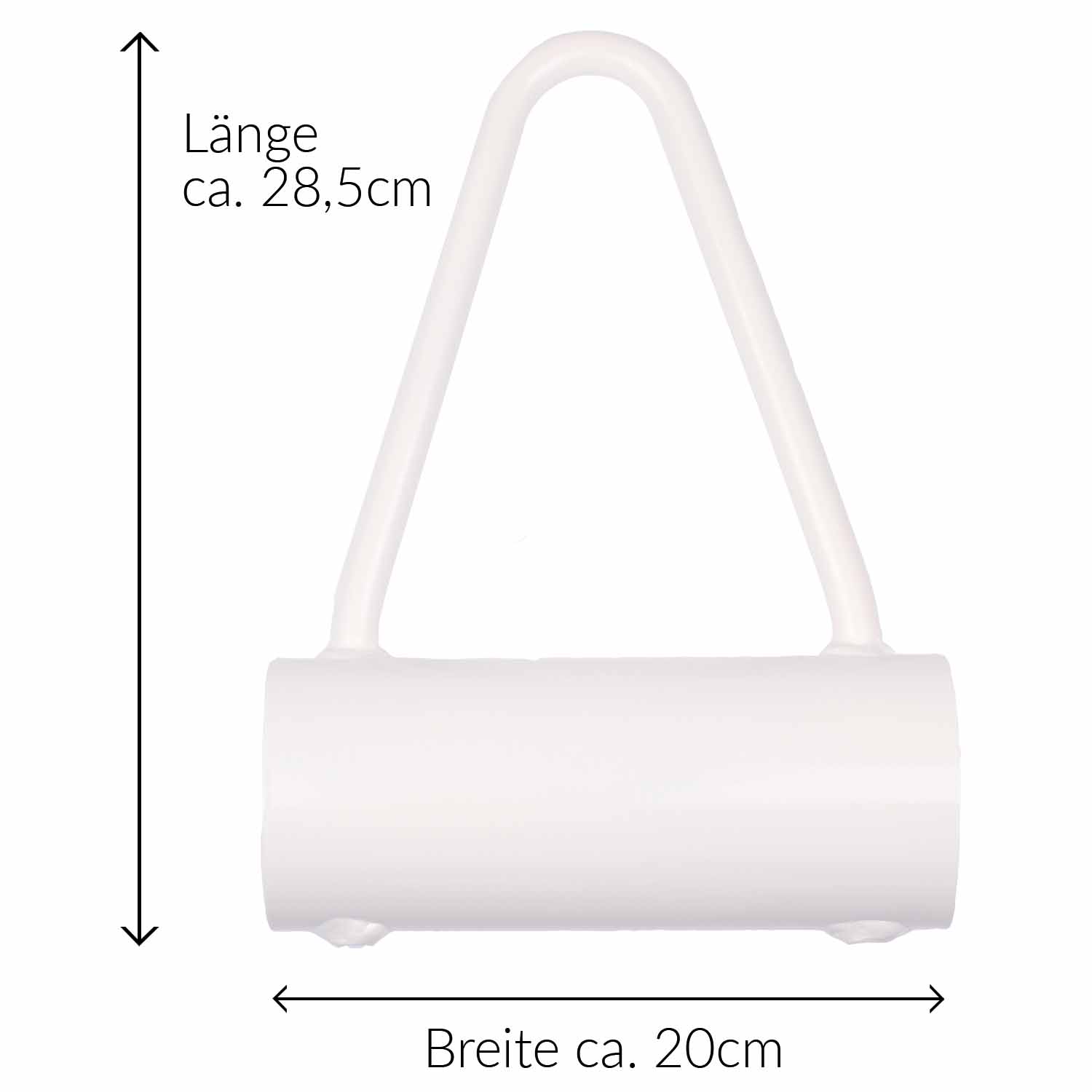 Diabolo Freizeitsport - Vertikaltuch Triangel Aufhängung Weiß mit Laenge und Breite