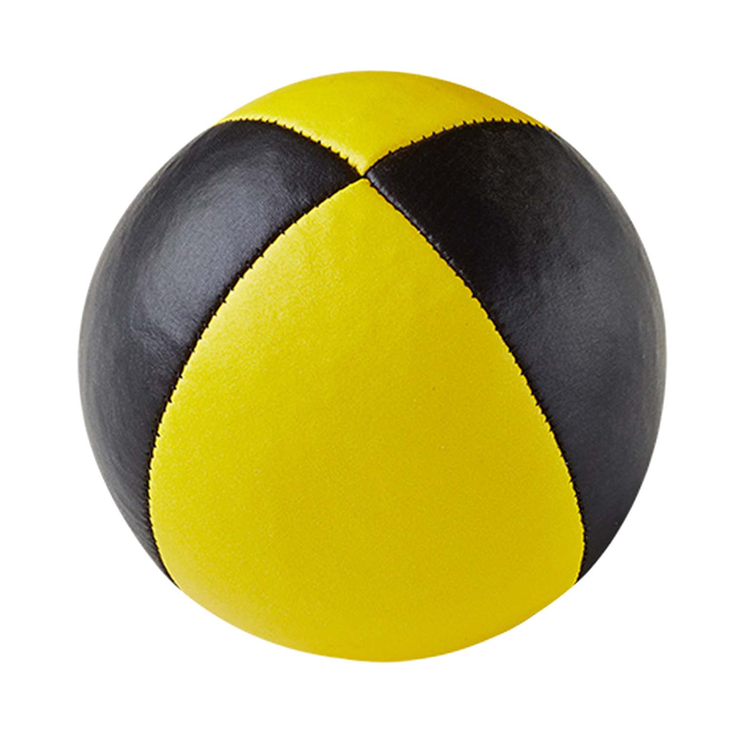 Henrys - Beanbags Jonglierbälle Glattleder 67mm Schwarz Gelb 001