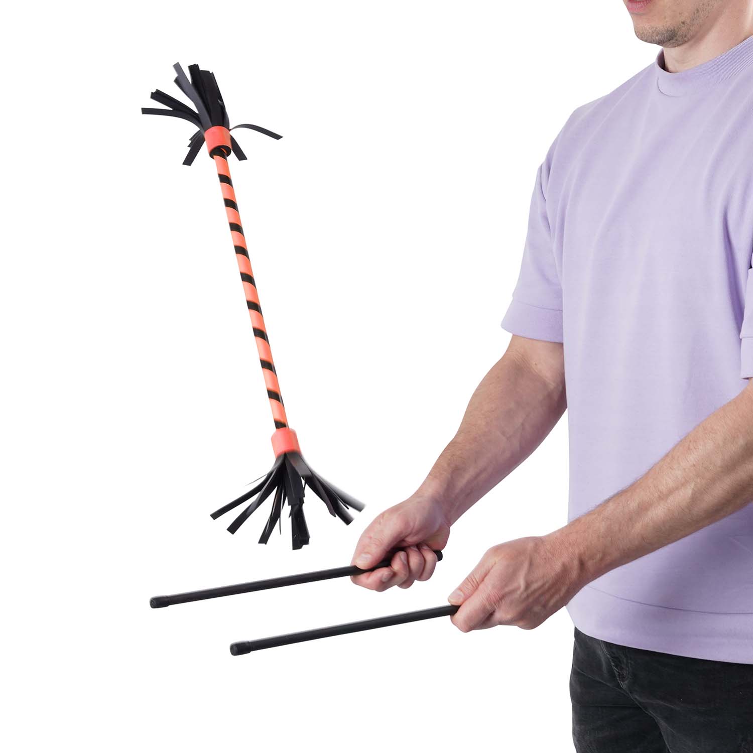Diabolo Freizeitsport - Flowerstick Basic Orange Spielbild 001
