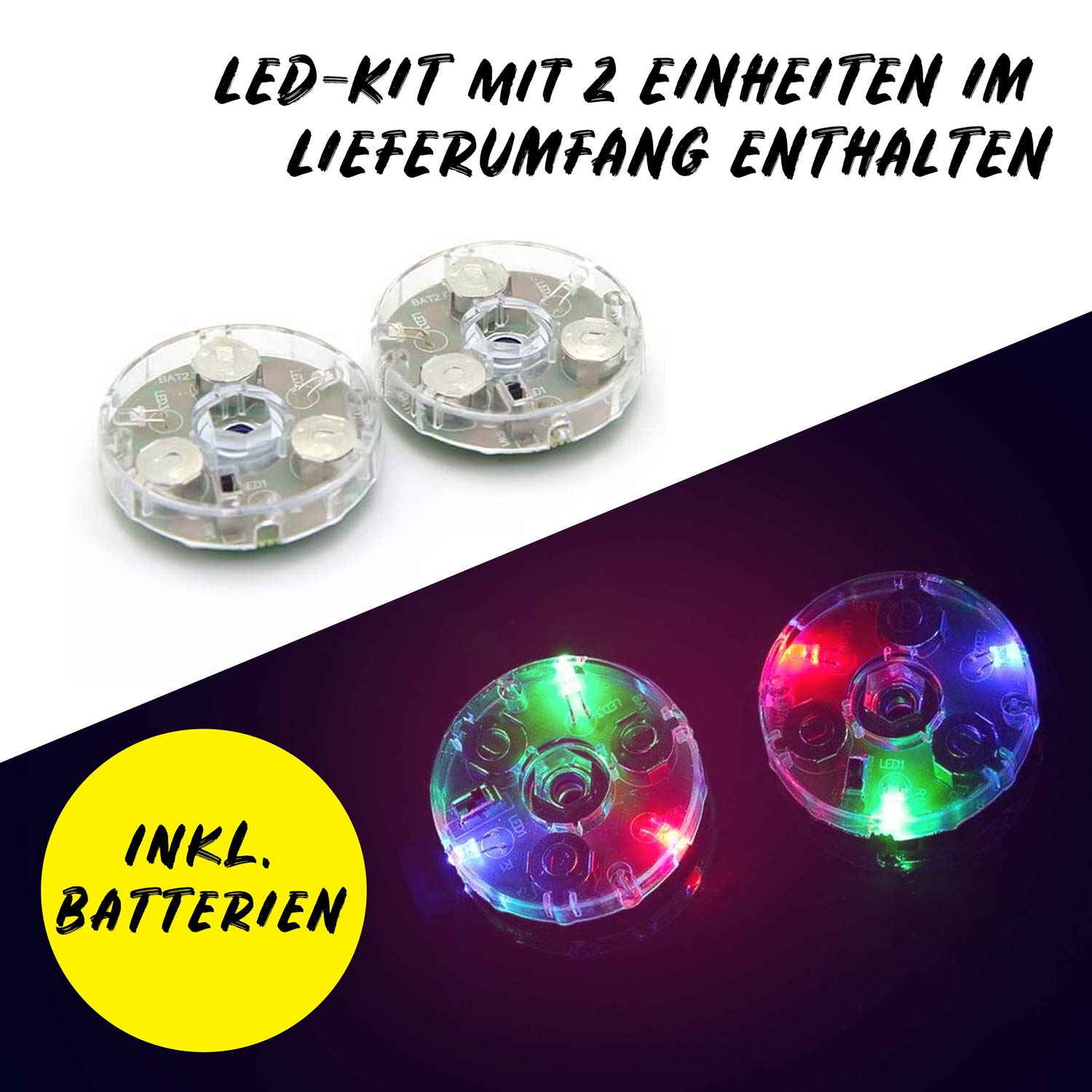Diabolo Freizeitsport Diabolo Set Pro Clear mit LED-Kit (türkis) Diabolo Freizeitsport Diabolo Set Pro Clear mit LED-Kit (türkis)