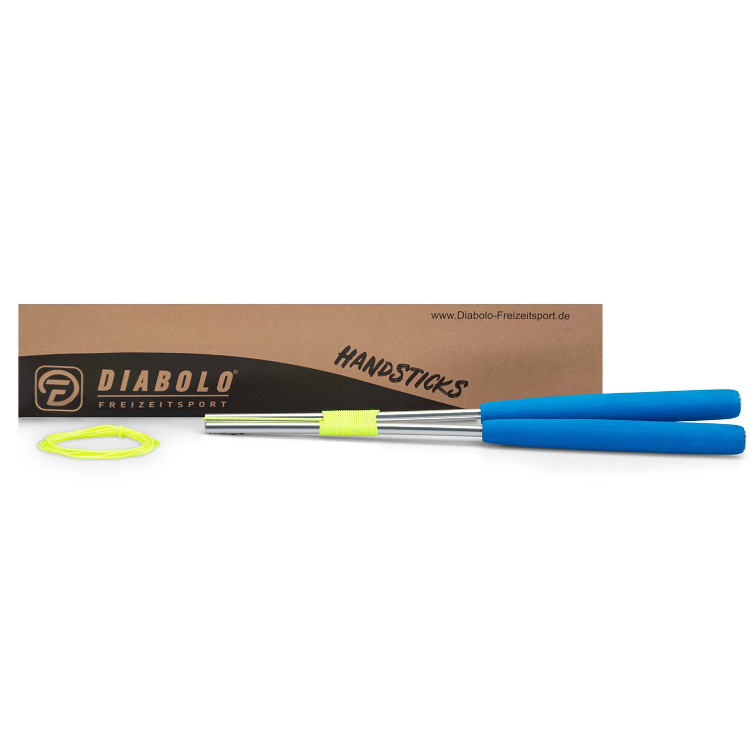 Diabolo Freizeitsport - Diabolo Handsticks Blau mit Verpackung
