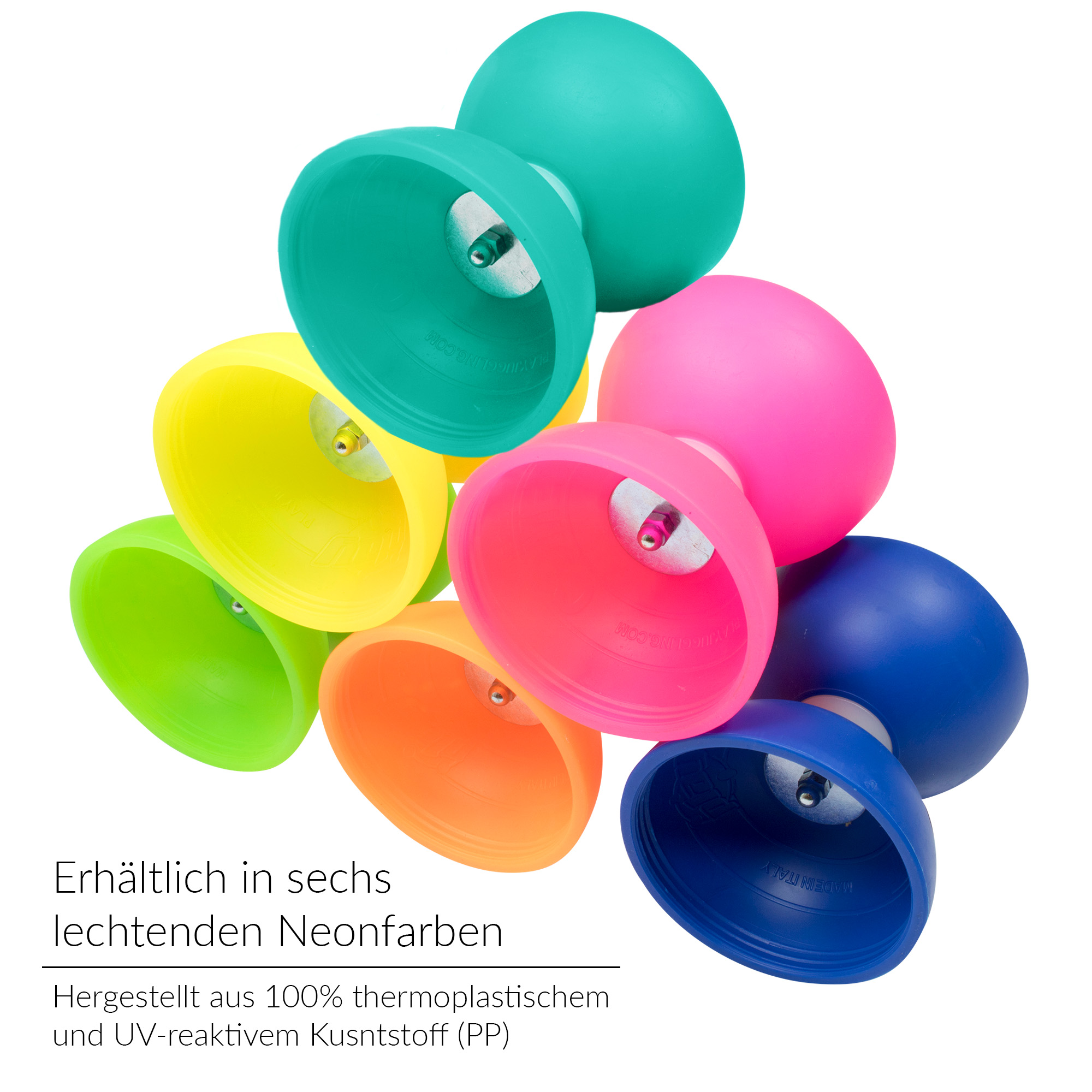 Diabolo Freizeitsport - Play Diabolo Set Comet Farbvarianten Gruppenbild 001