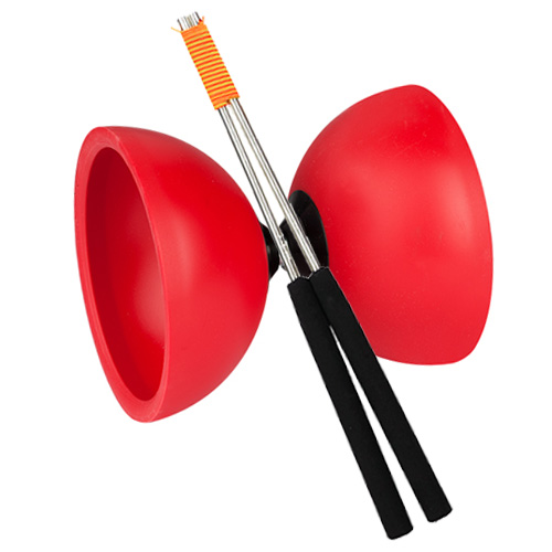 Henrys - Diabolo Jazz Mit Alu Handstäben Rot 001 Henrys - Diabolo Jazz Mit Alu Handstäben Rot 001