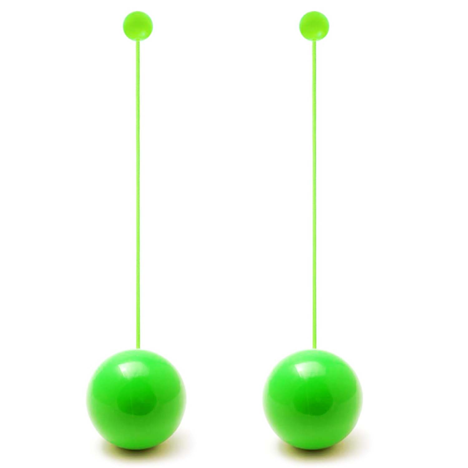 Diabolo Freizeitsport - Playjuggling Contact Poi 80mm Silikon Grün 001