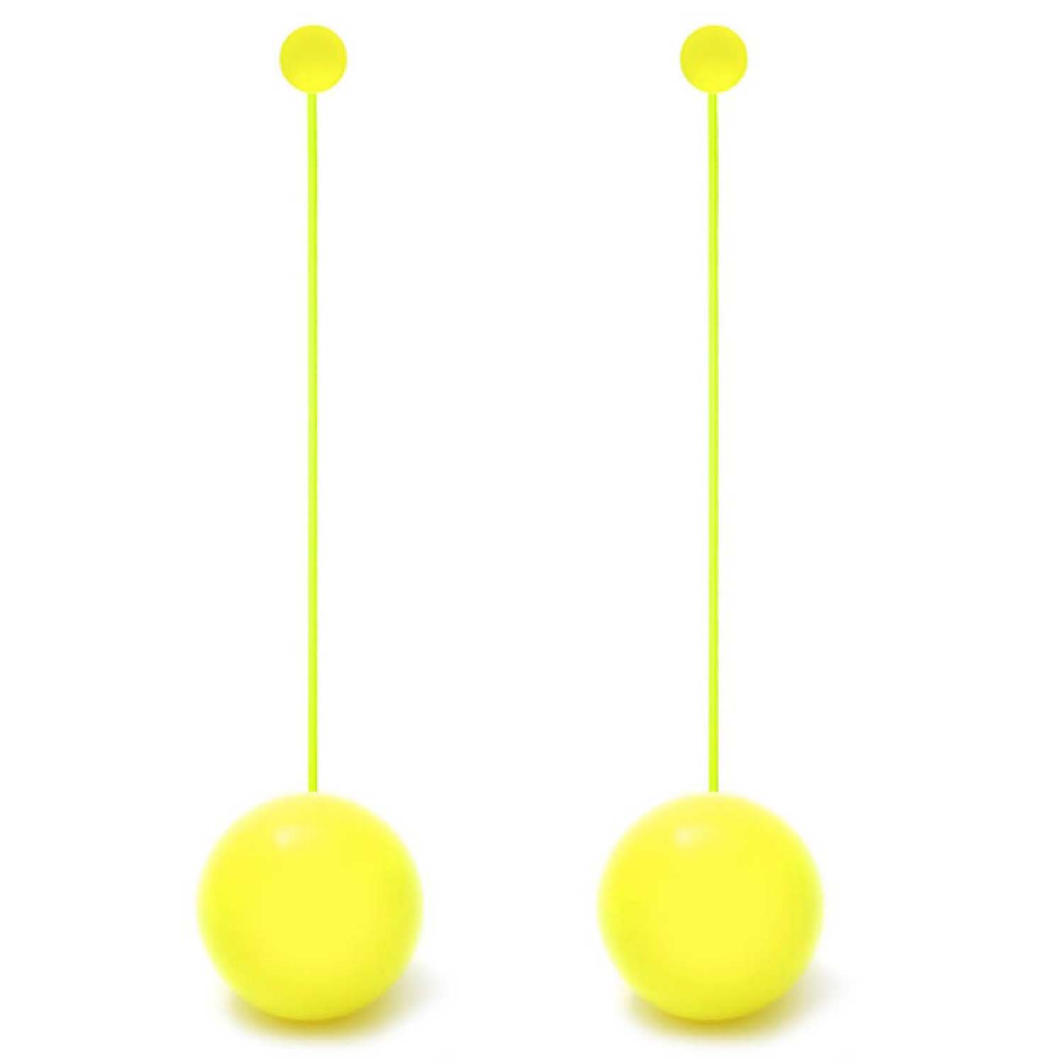 Diabolo Freizeitsport - Playjuggling Contact Poi 80mm Silikon Gelb 001