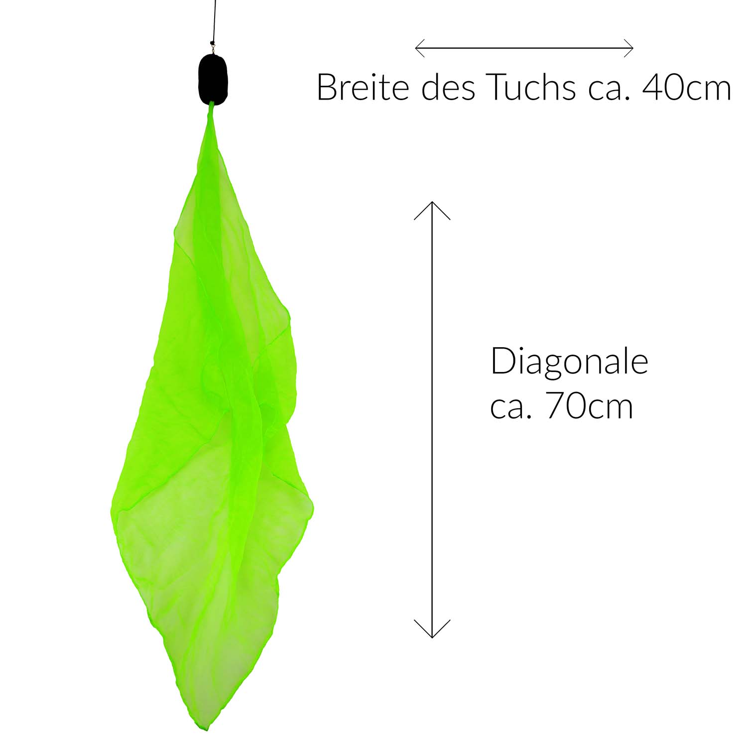 Diabolo Freizeitsport Spiralpoi 40cm in neongrün kaufen!