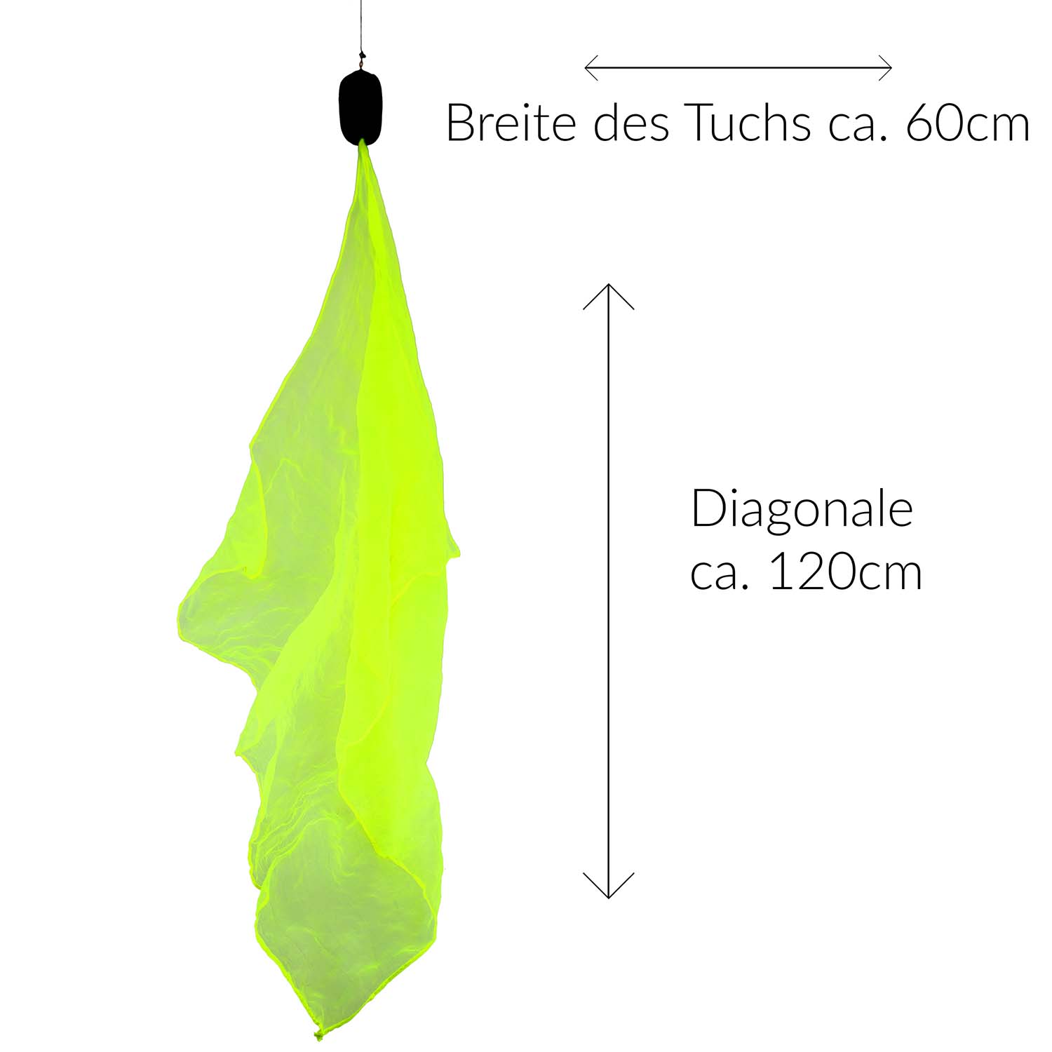 Diabolo Freizeitsport Spiralpoi 60cm in neongelb kaufen!