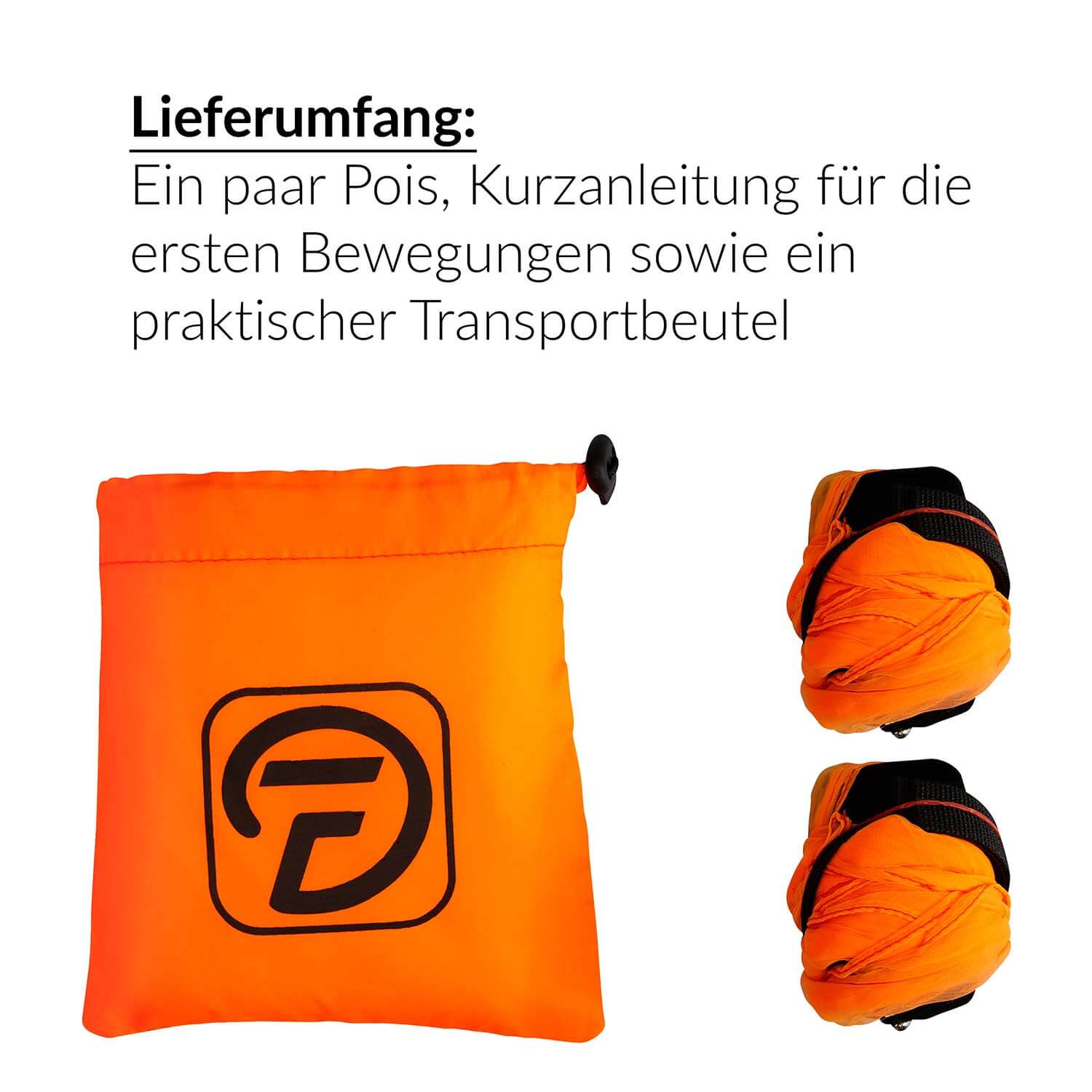 Diabolo Freizeitsport Spiralpoi neonorange klein verpackt kaufen!