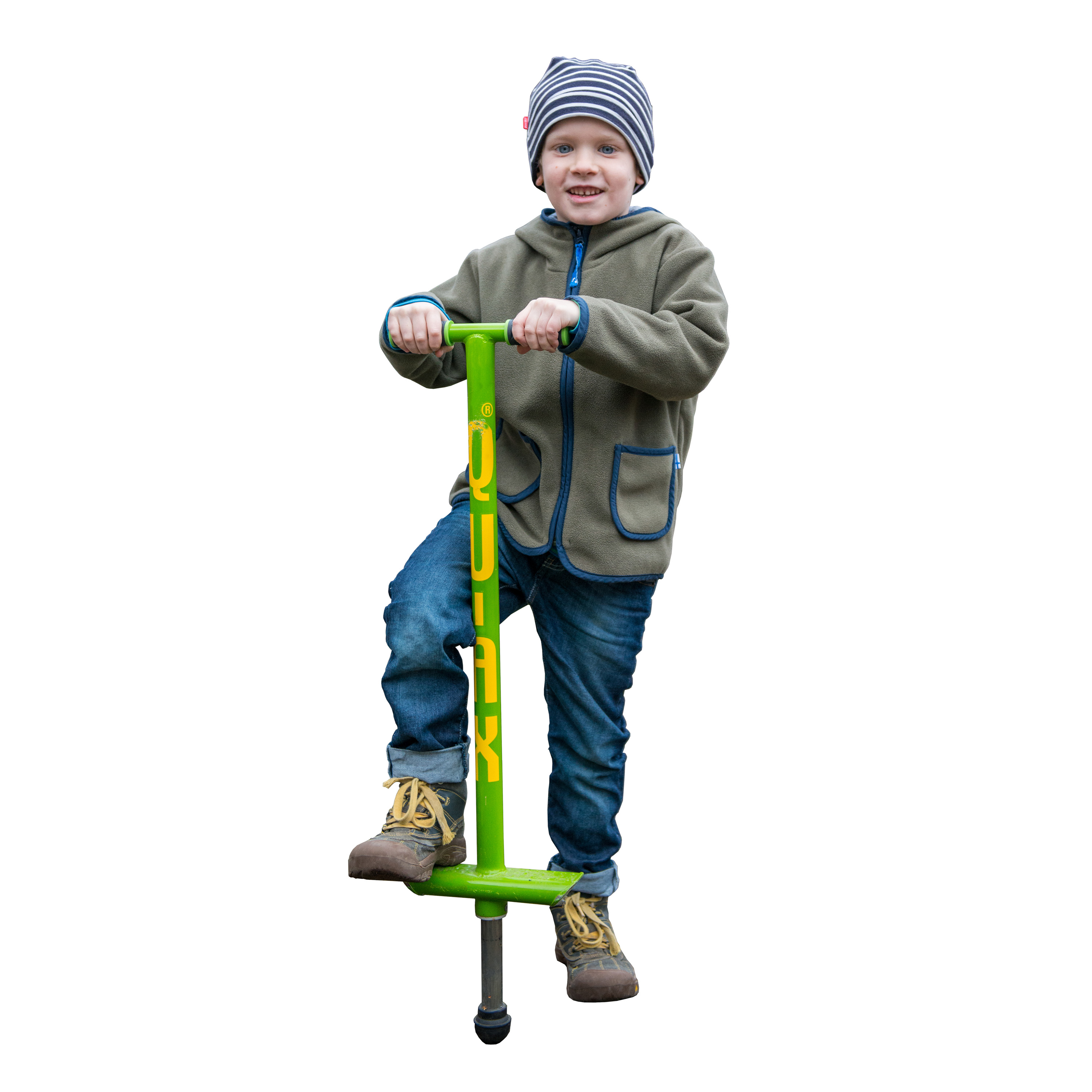 Hüpfstab von QU-AX in grün für Kinder bei Diabolo Freizeitsport online kaufen!