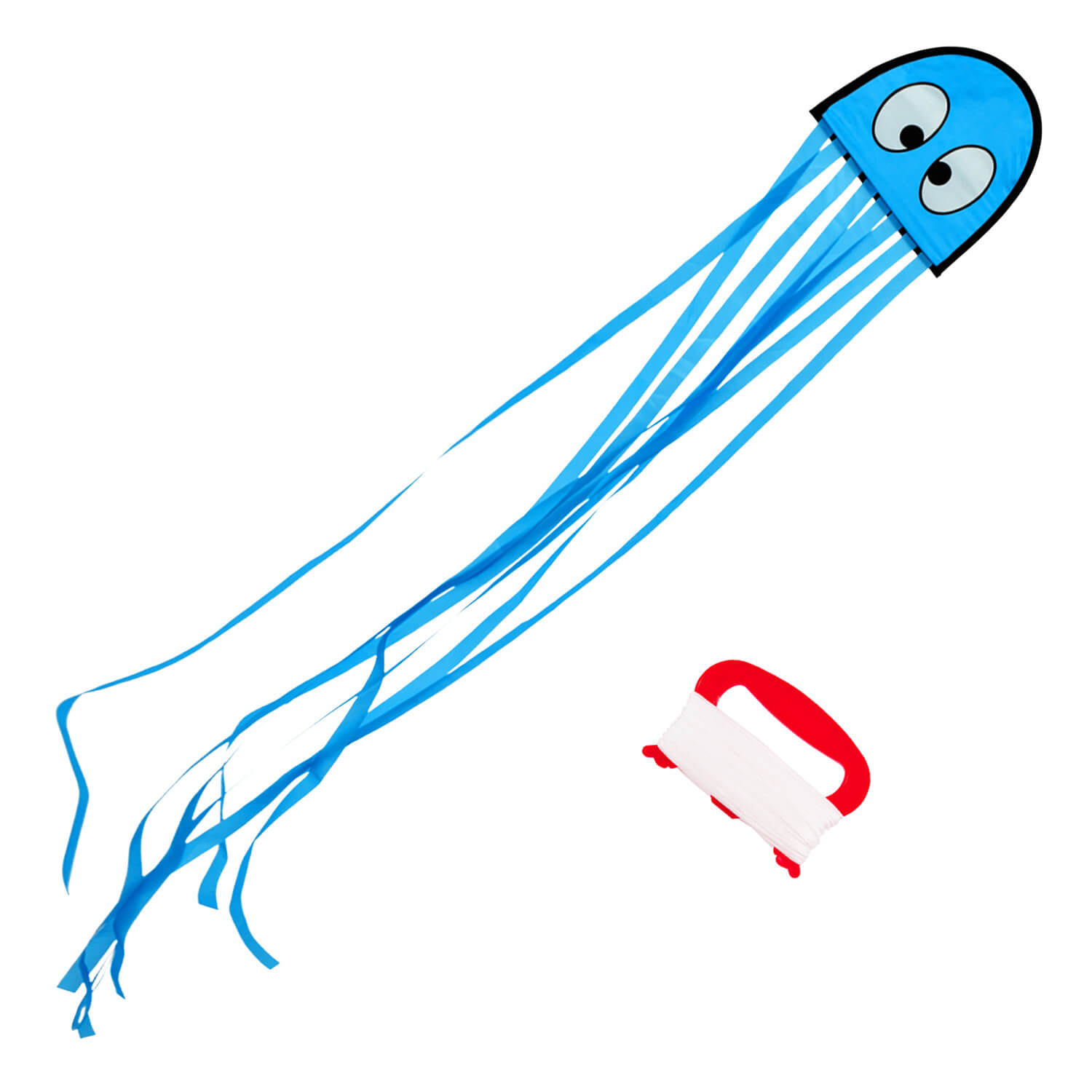 Wolkenstürmer - Kinderdrachen Mini Octopus Krake in Blau mit Zubehör