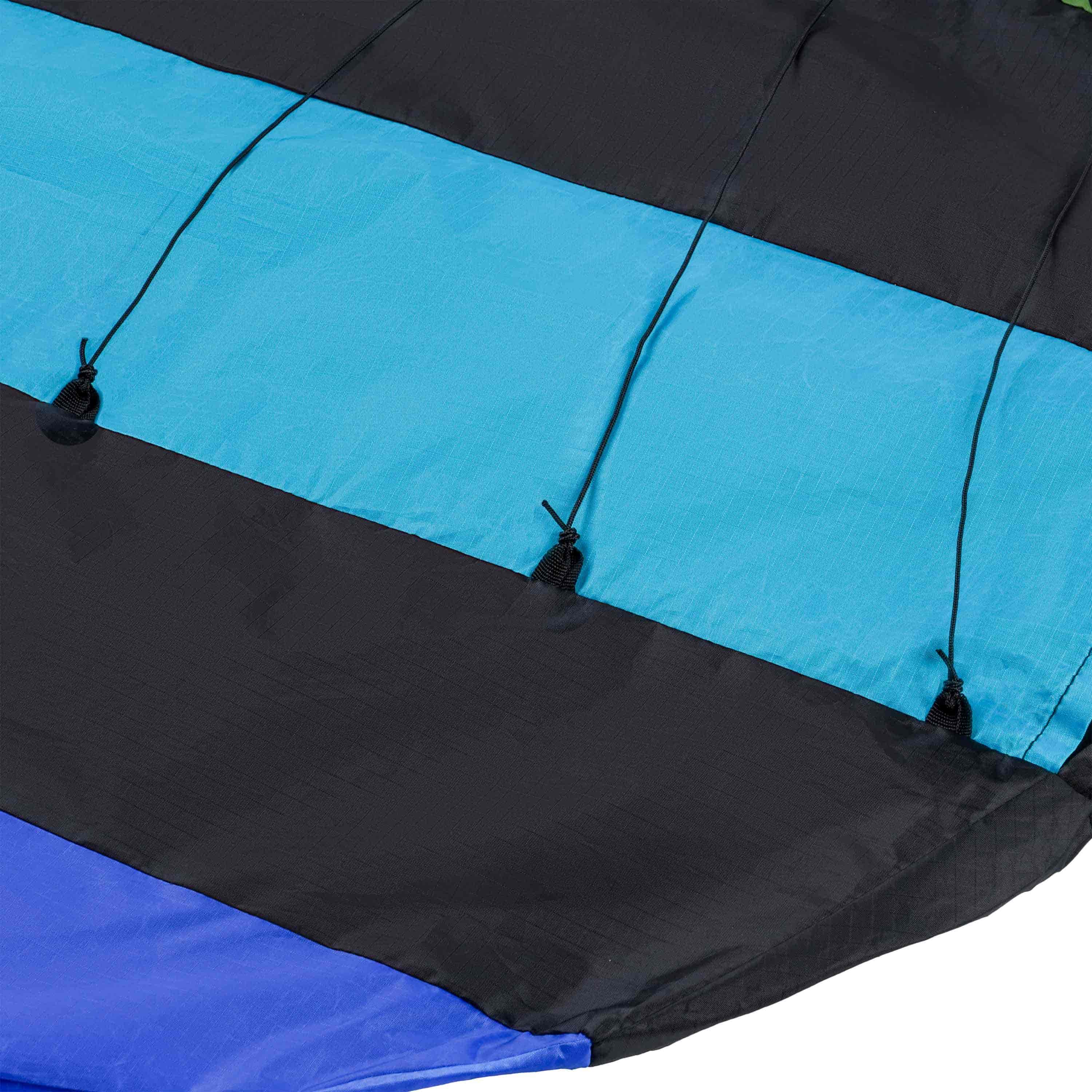 Stabiler Drachenstoff bei Lenkmatte Paraflex SE 2.1 schwarz-regenbogen im Detail