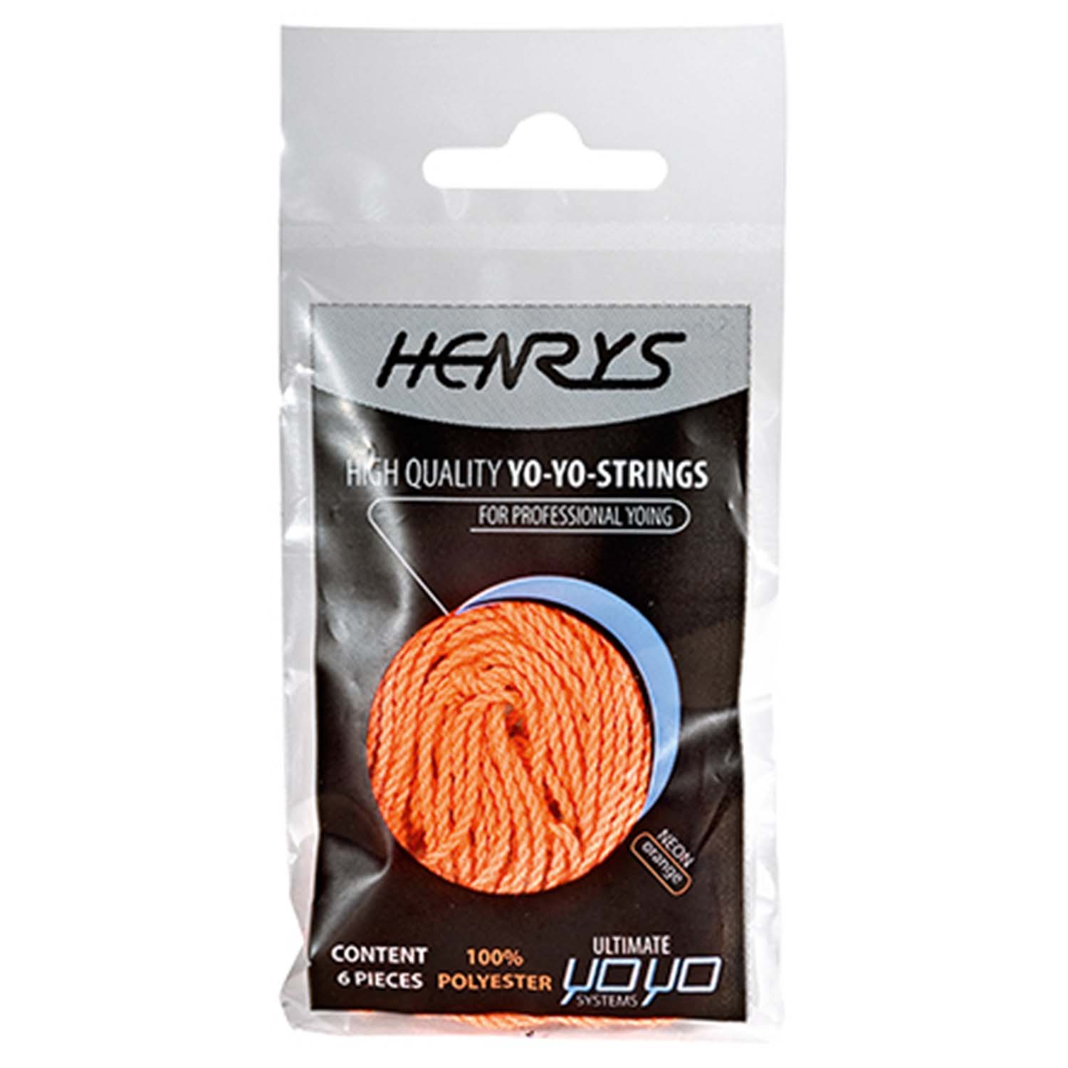 Diabolo Freizeitsport - Schnurset Yo Yo Neon Orange Beutel 001