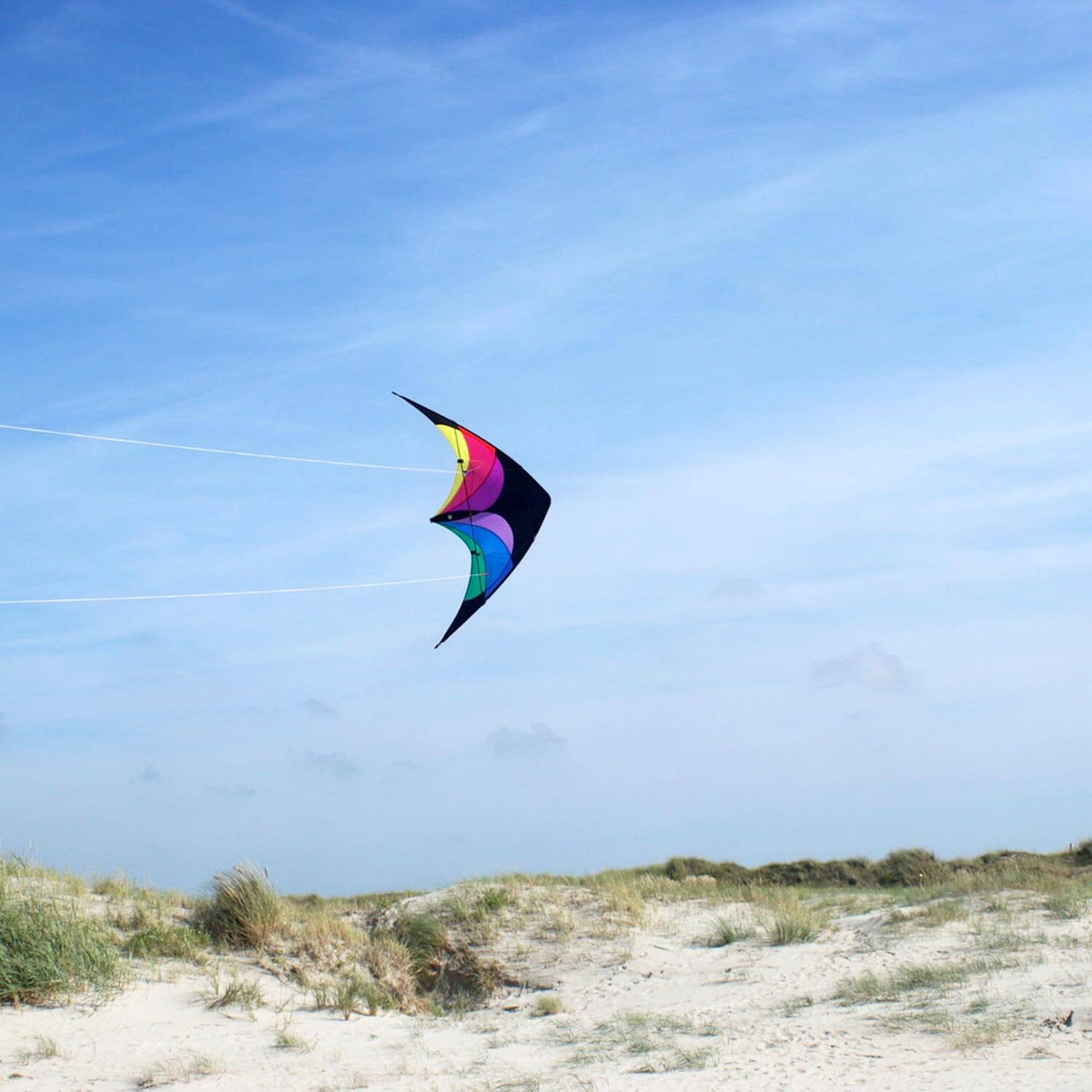 Wolkenstürmer - Lenkdrachen Flip Regenbogen Strand 001