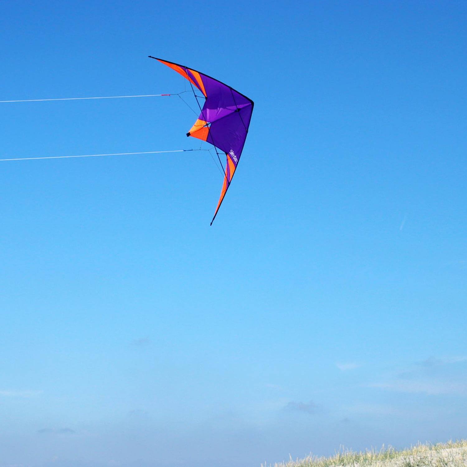 Wolkenstürmer - Lenkdrachen Skydart Lila Strand 001