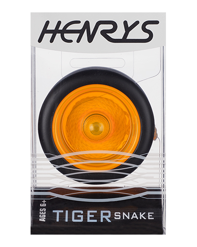 Diabolo Freizeitsport - Tiger Snake Yo Yo Schwarz Orange 004