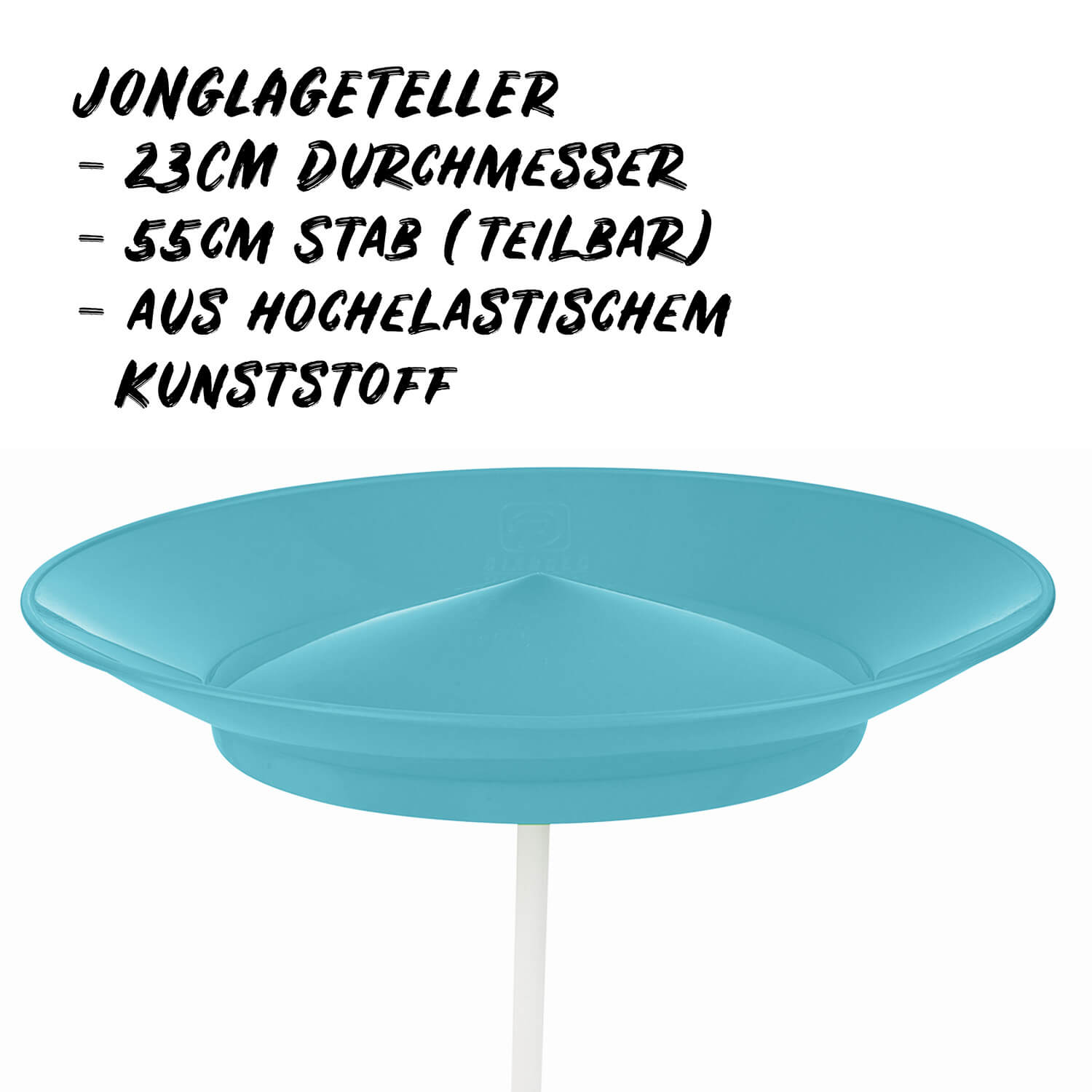 Diabolo Freizeitsport Jongliertellerset türkis für Anfänger kaufen!