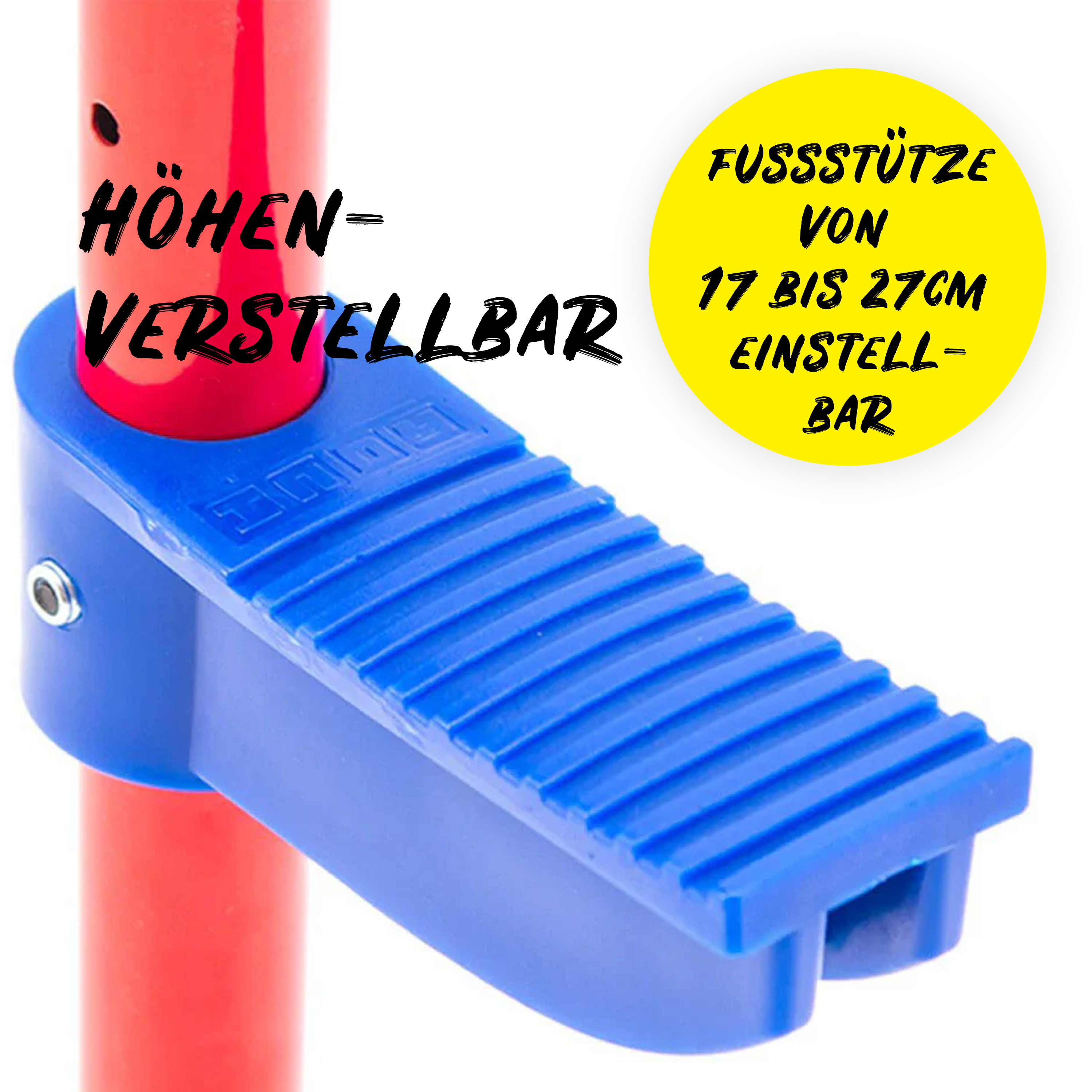 Stelze mit Fußstütze von 17 bis. 27cm verstellbar