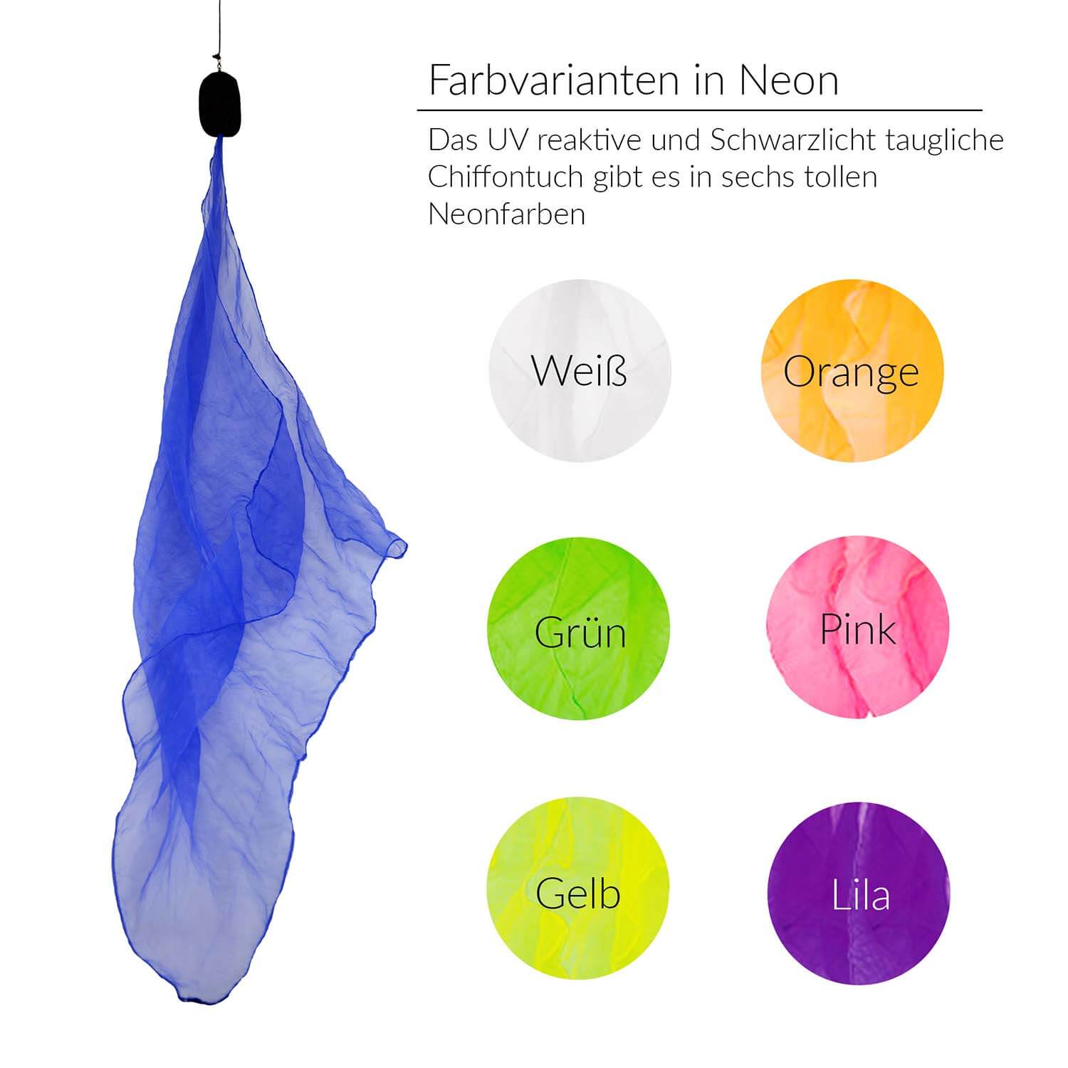 Diabolo Freizeitsport neonblaue Spiralpois für Einsteiger kaufen!
