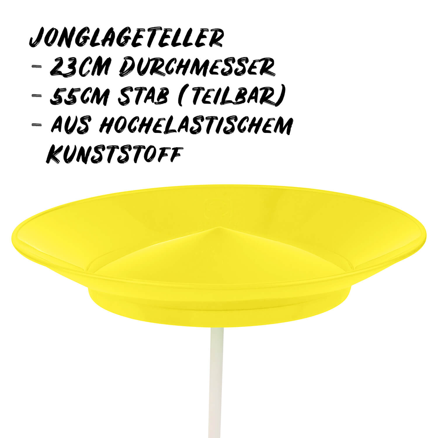 Diabolo Freizeitsport Jongliertellerset gelb für Anfänger kaufen!