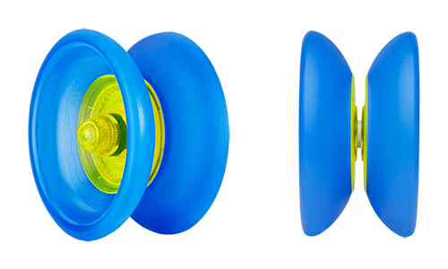 Diabolo Freizeitsport - Cobra Yo Yo Iceblau Gelb 003