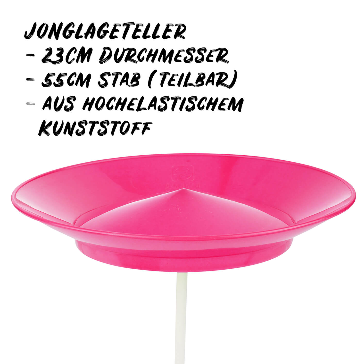 Diabolo Freizeitsport Jongliertellerset pink für Anfänger kaufen!