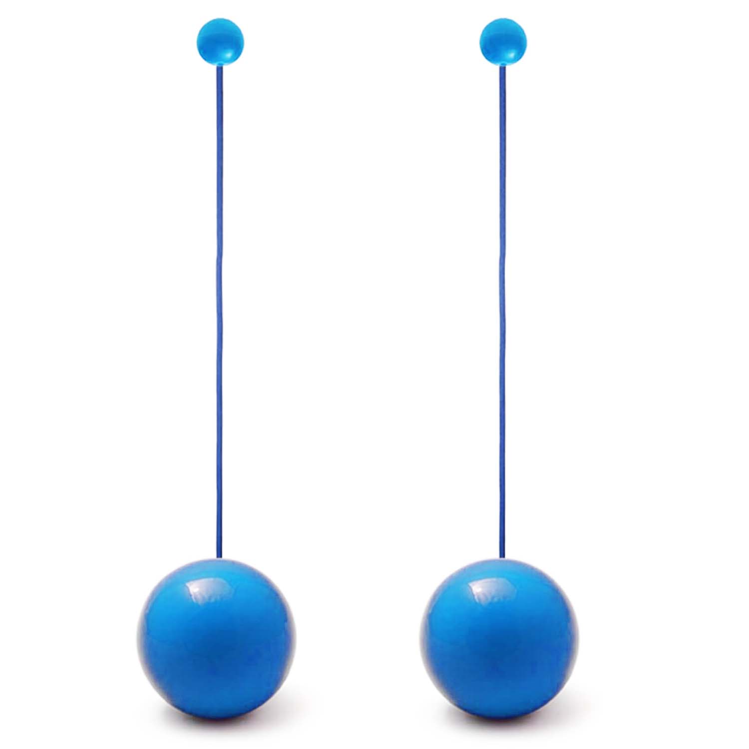 Diabolo Freizeitsport - Playjuggling Contact Poi 80mm Silikon Blau 001