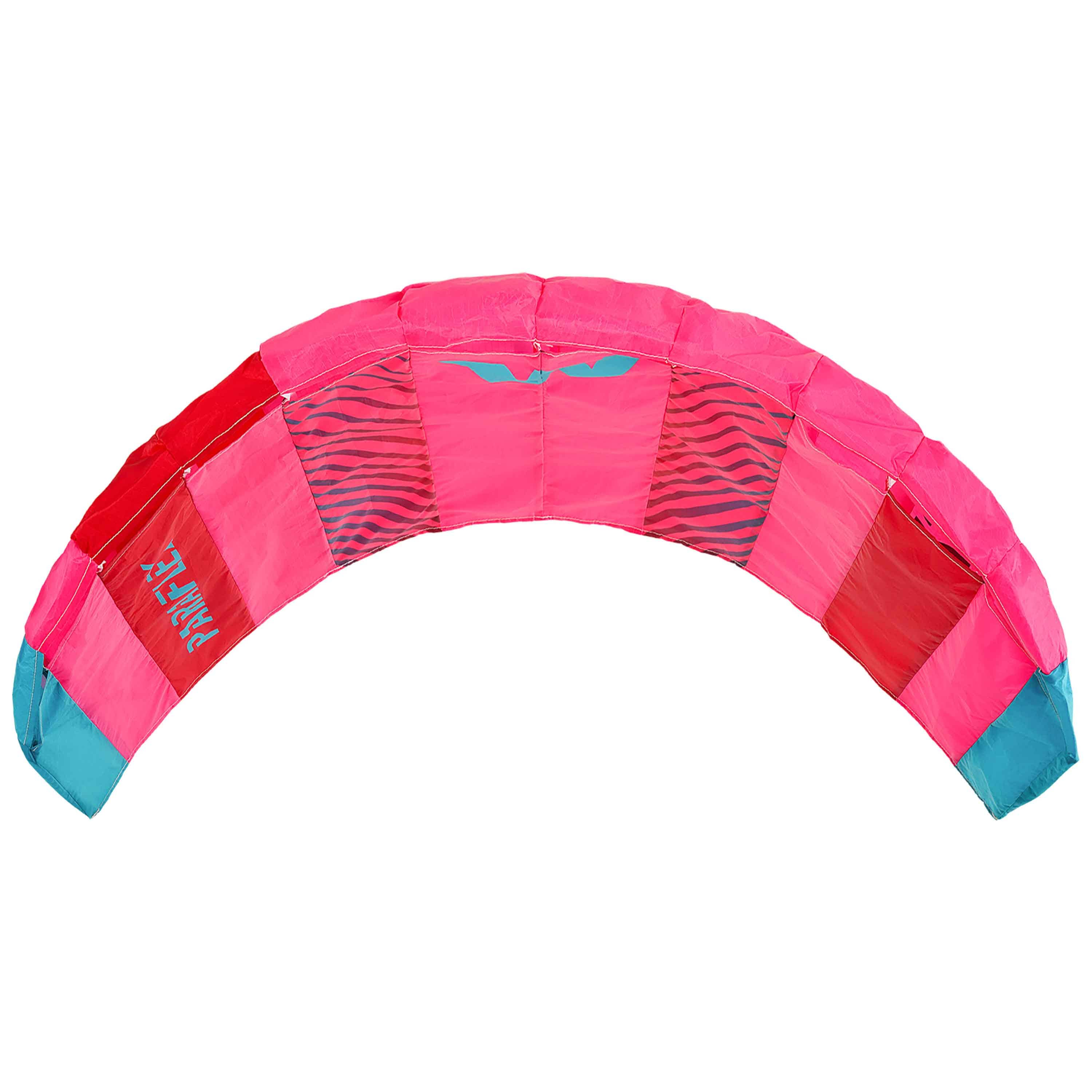 Wolkenstürmer Paraflex 1.7 Pink-Rot Lenkdrachen für Kinder und Einsteiger als Lenkmatte