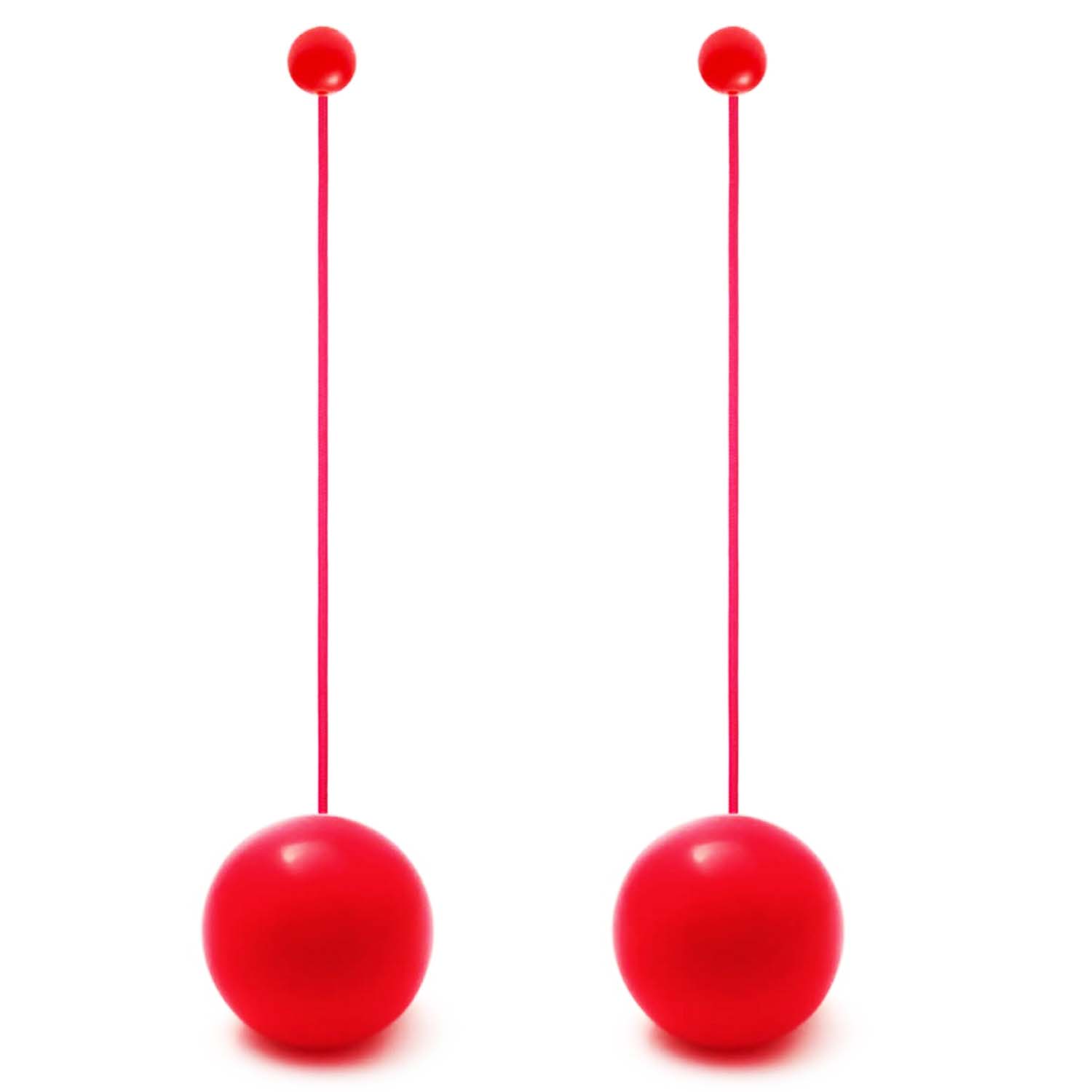 Diabolo Freizeitsport - Playjuggling Contact Poi 80mm Silikon Rot 001